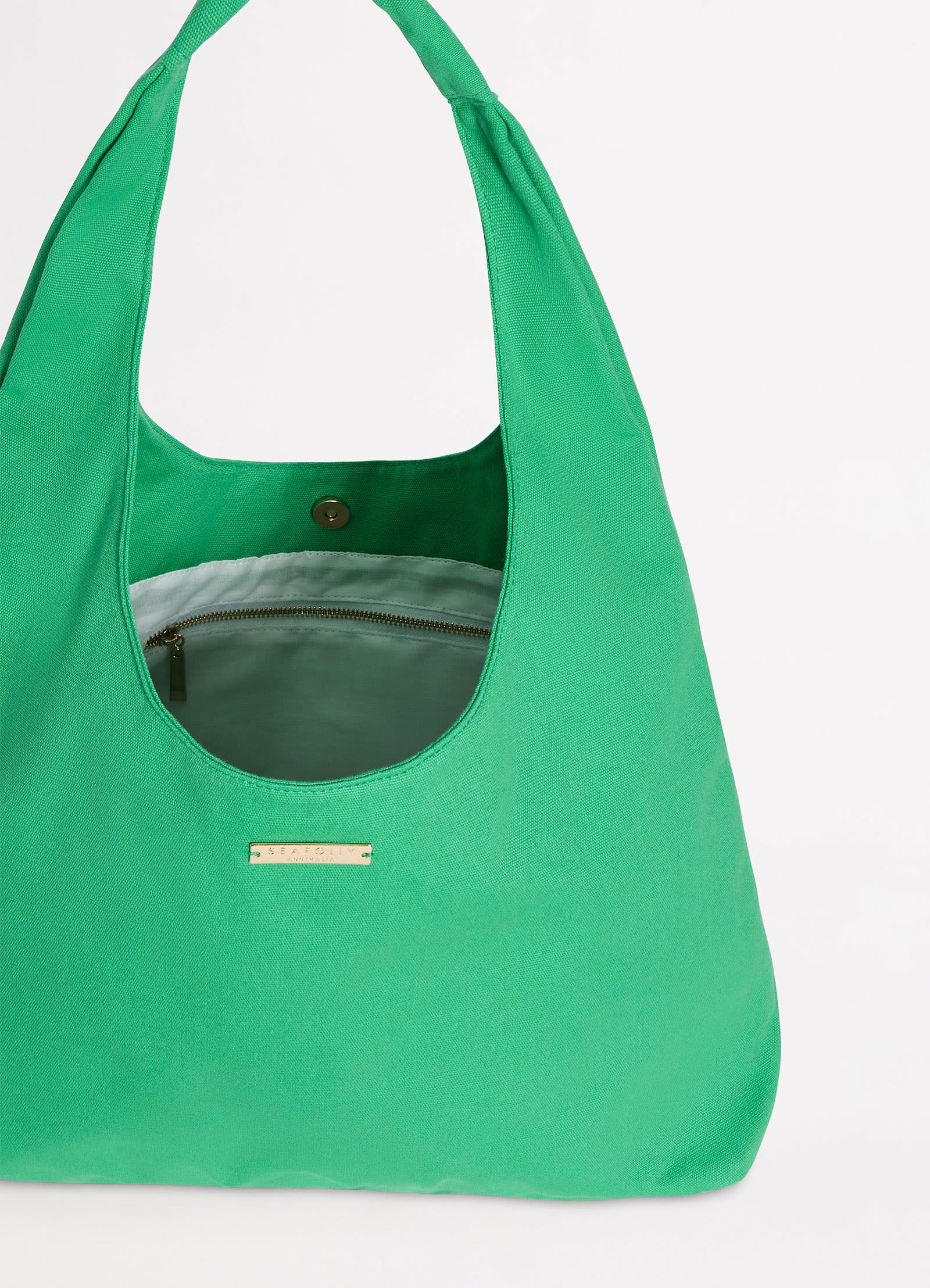 Cotton Canvas Tote Bag - Jade - Image 4