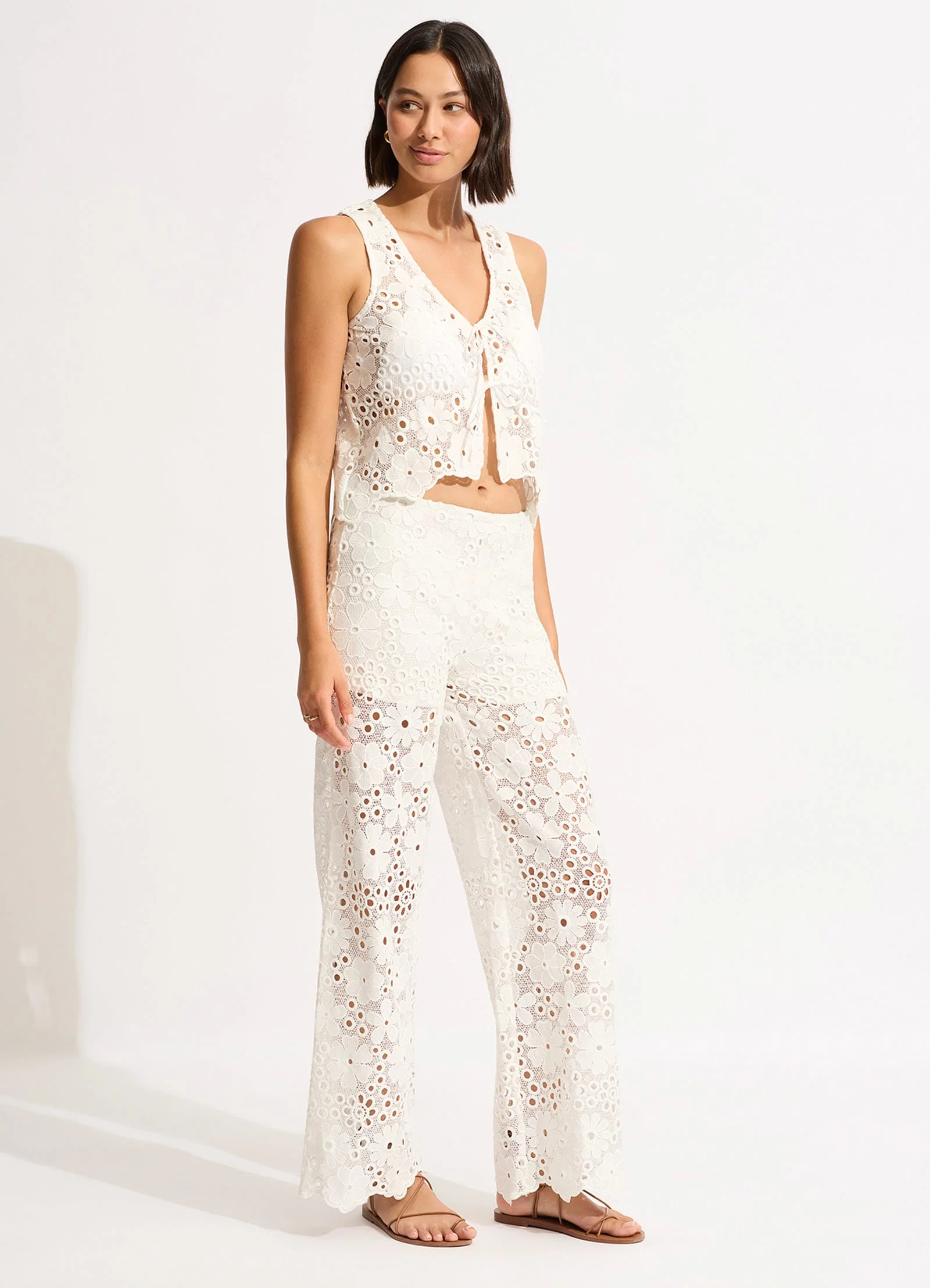 Crochet Pant - White - Image 3