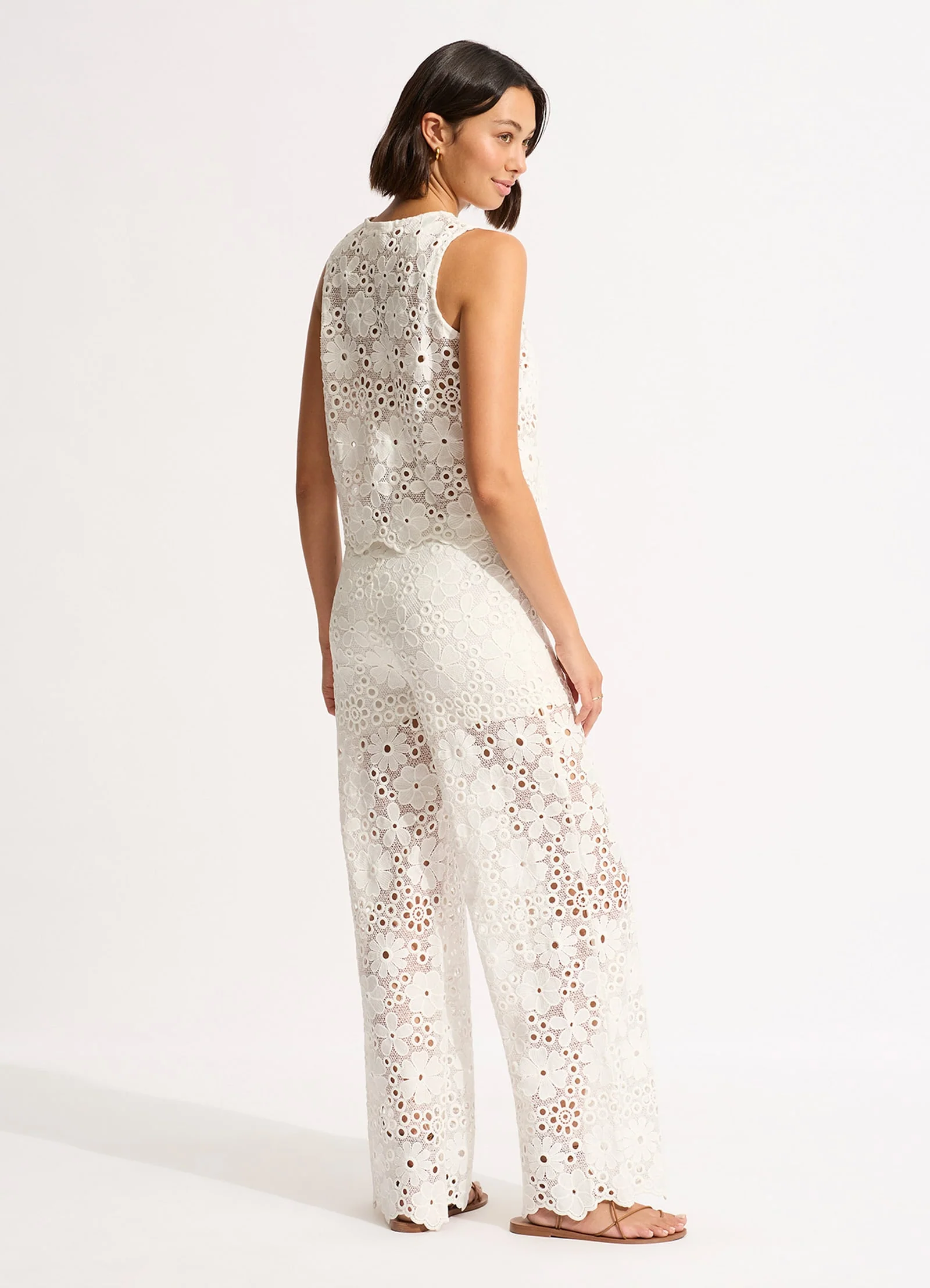 Crochet Top - White - Image 3