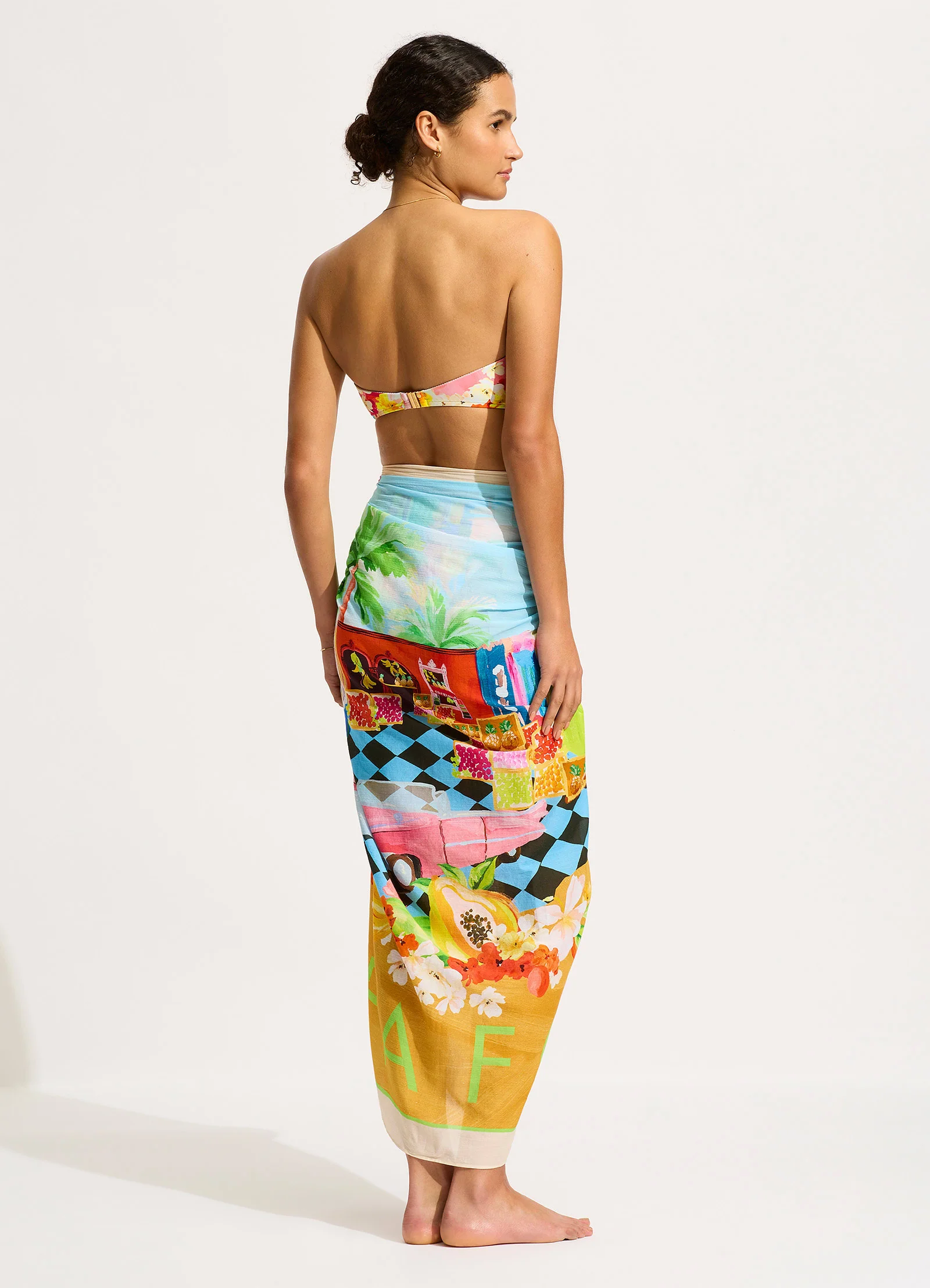 Cuba Sarong - Turquoise - Image 3