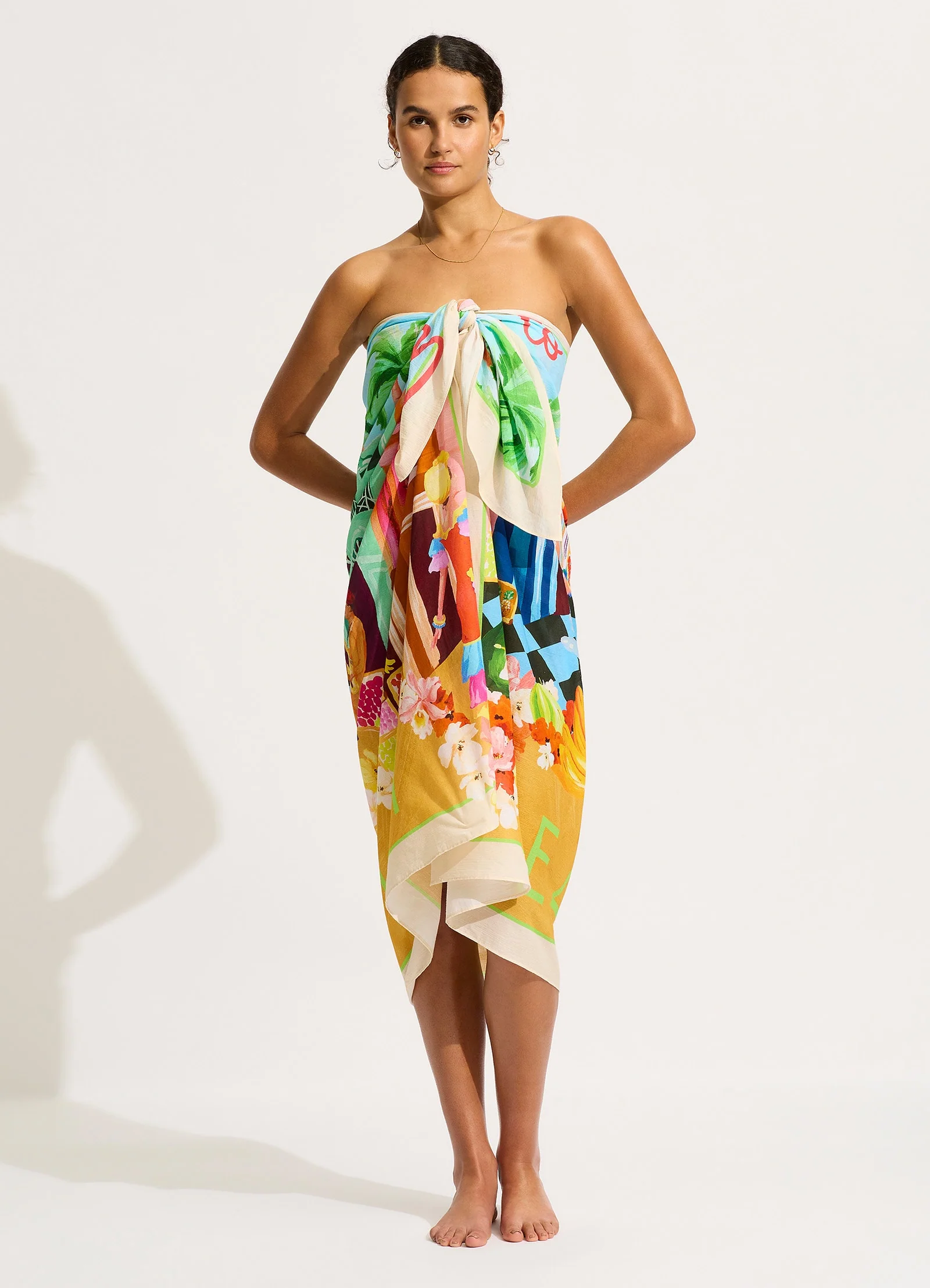 Cuba Sarong - Turquoise - Image 6