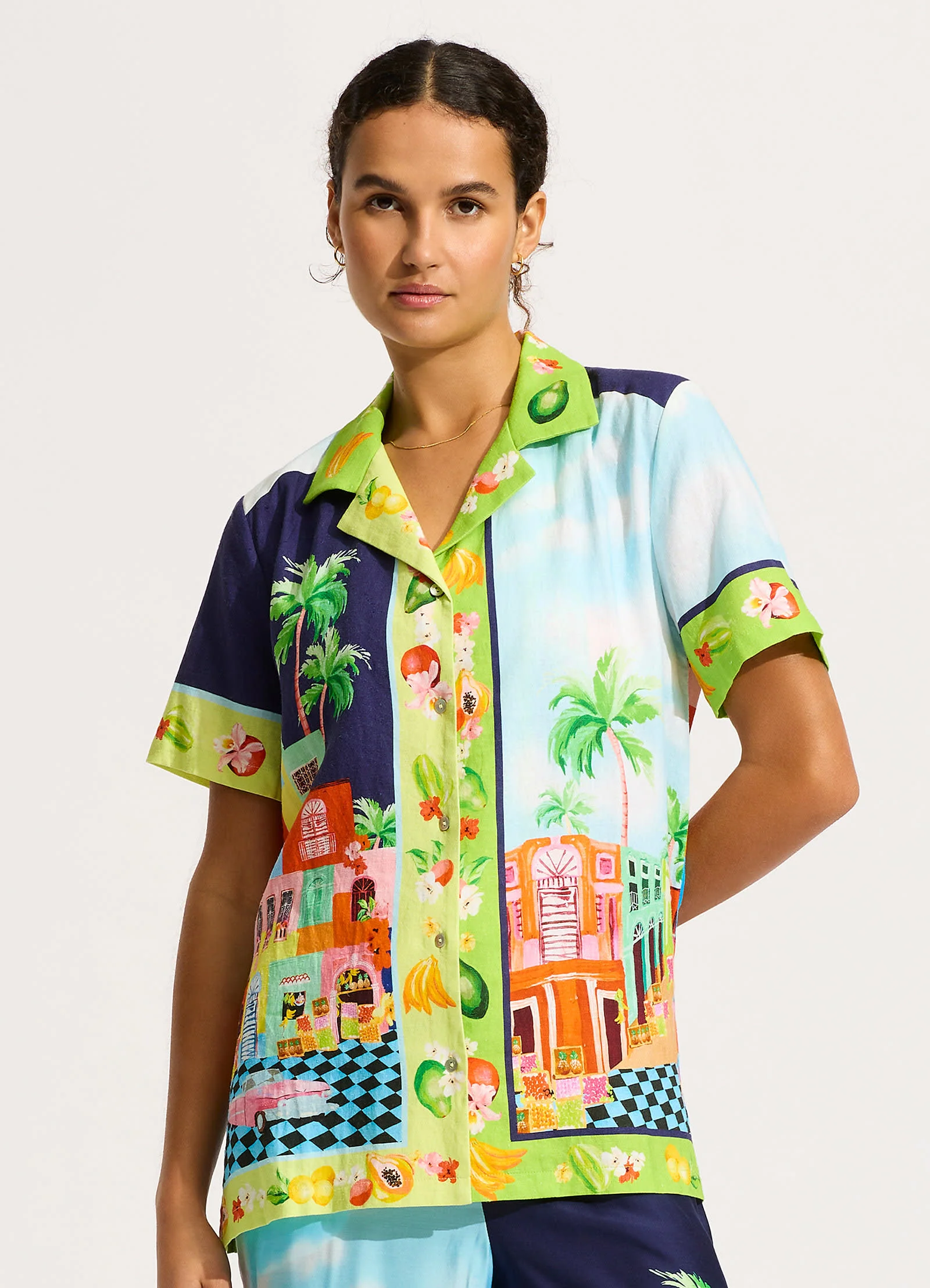 Cuba Shirt - Turquoise - Image 2
