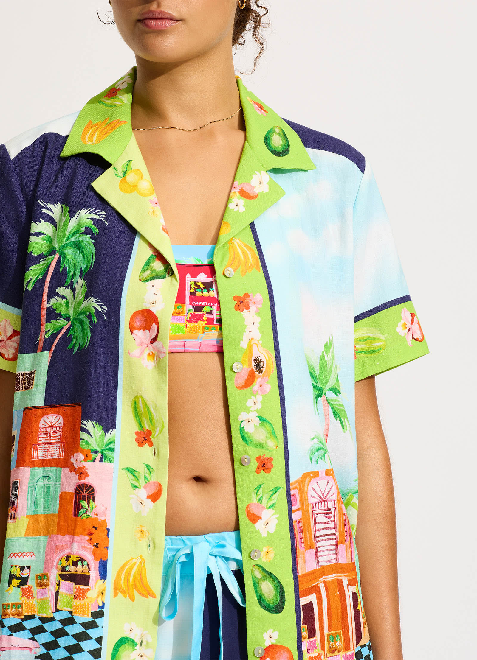 Cuba Shirt - Turquoise - Image 5