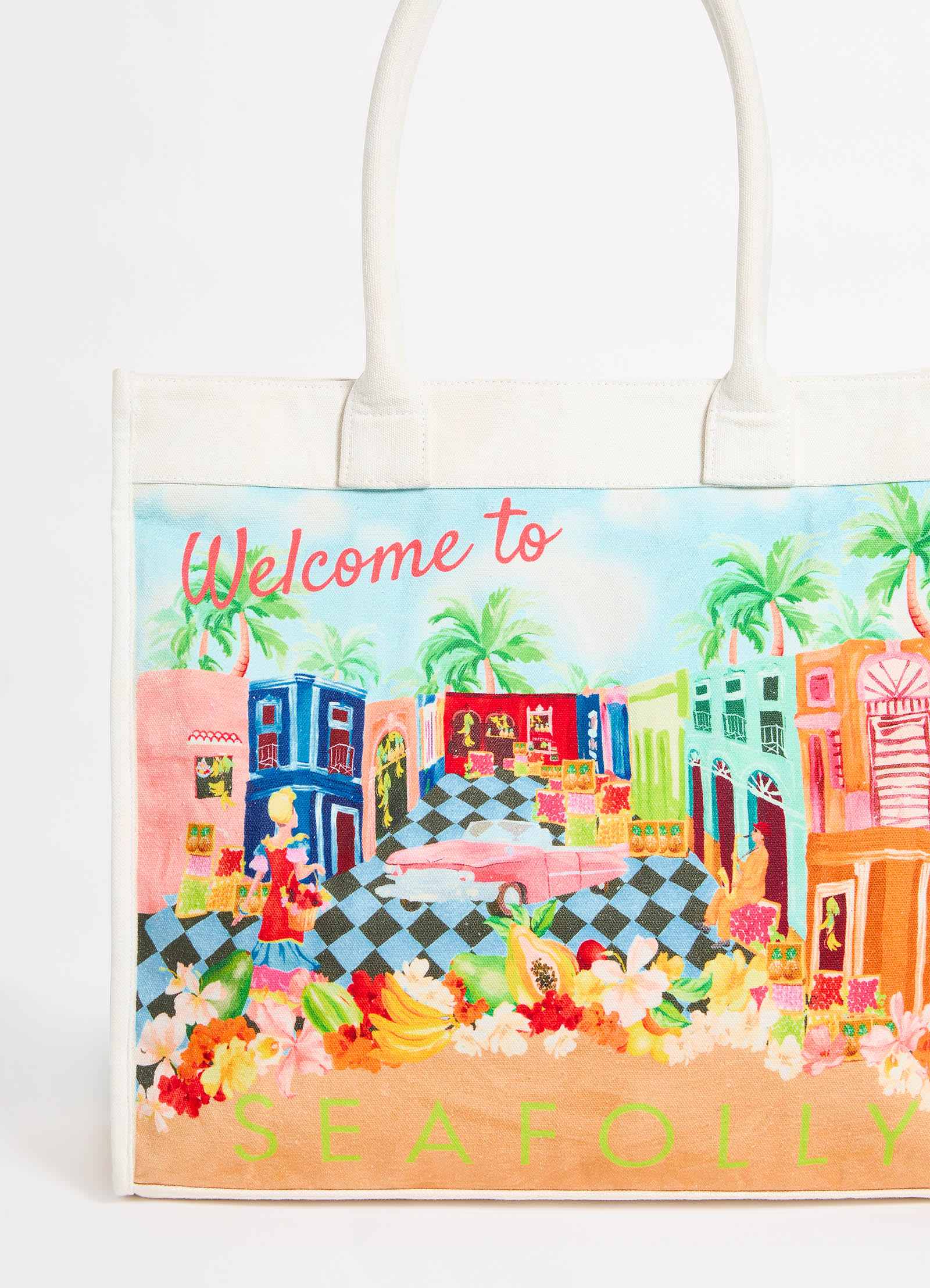 Cuba Tote Bag - Turquoise - Image 3
