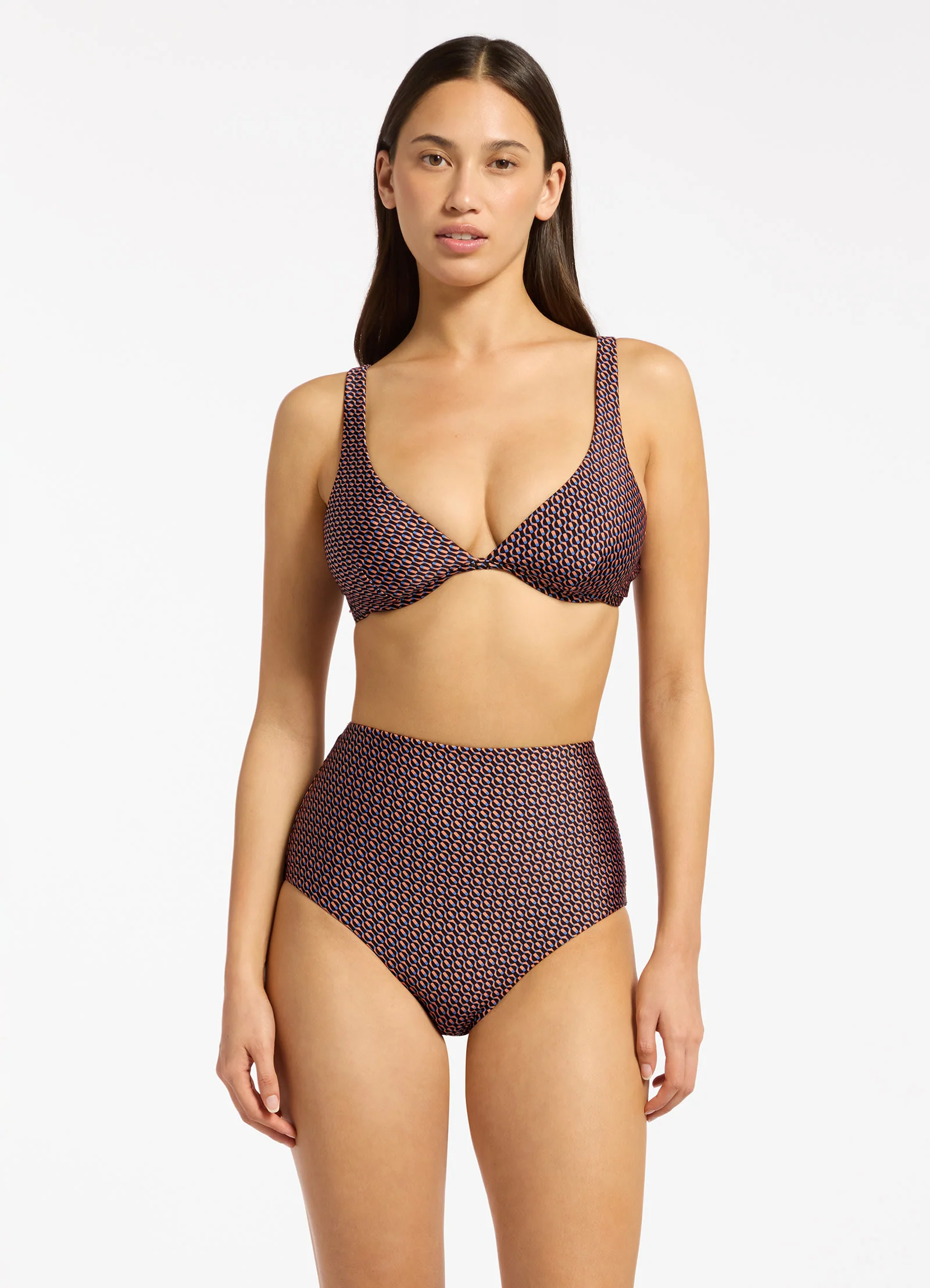 Desert Geo High Waist Bikini Bottom - Image 5