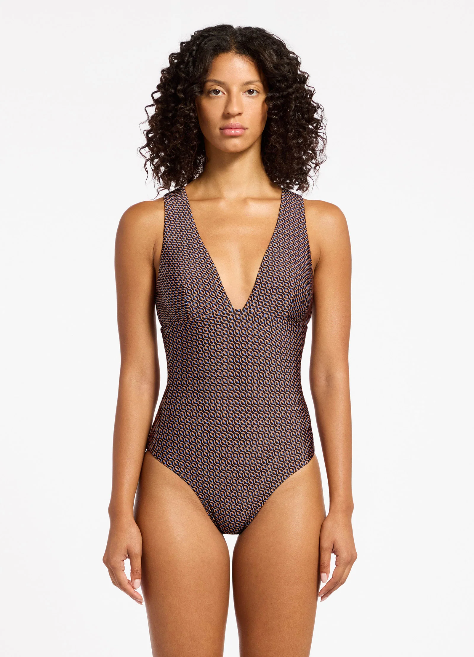 Desert Geo Plunge One Piece - Image 5