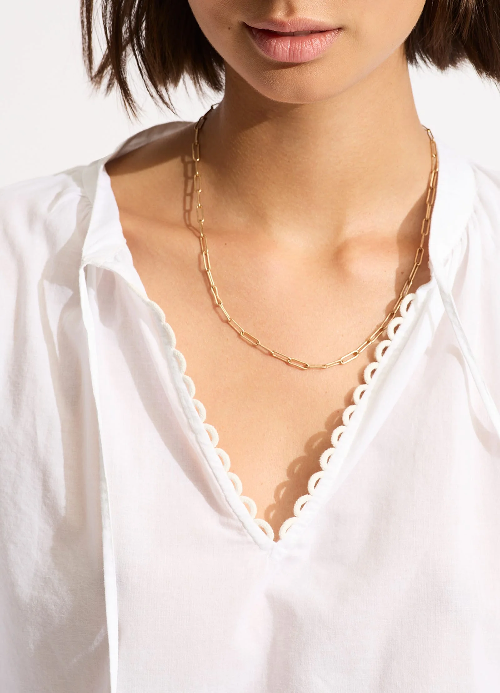 Eden Embroidery Top - White - Image 5