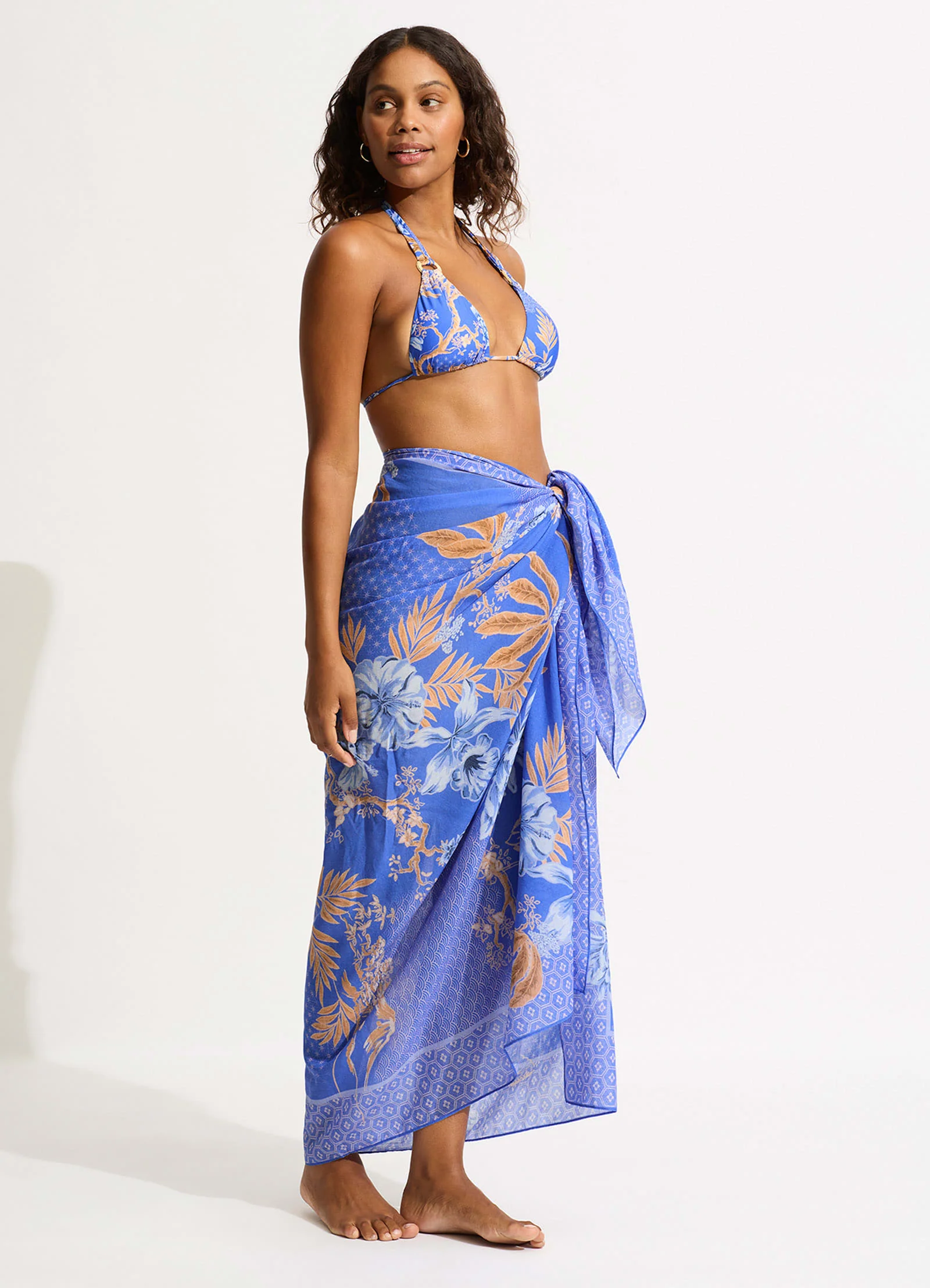 Eden Sarong - Azure - Image 2
