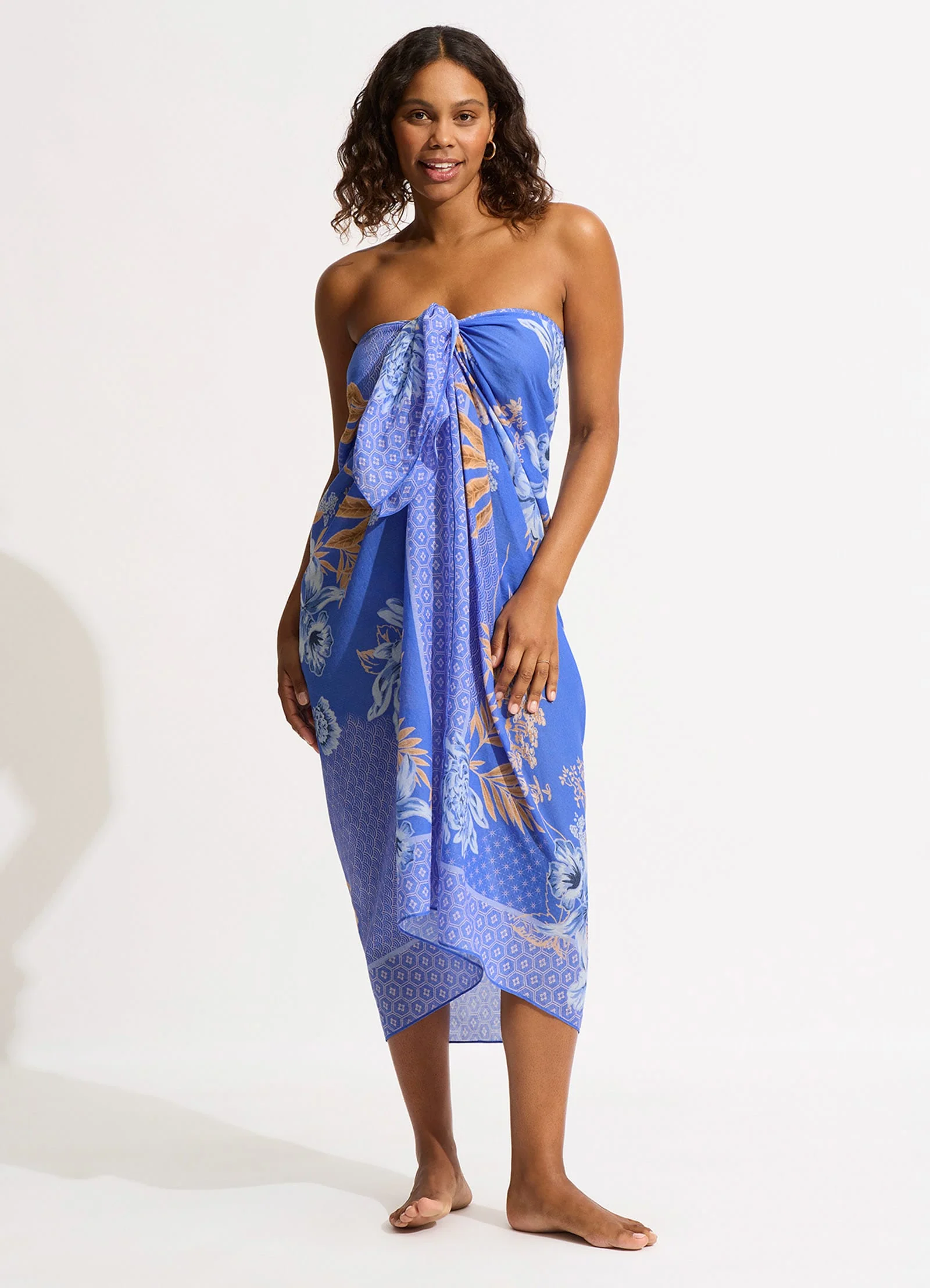 Eden Sarong - Azure - Image 5