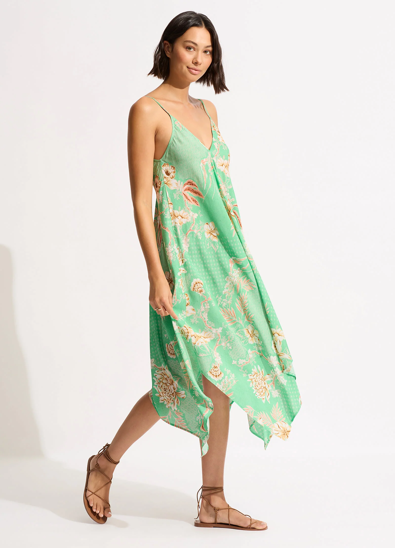 Eden Scarf Dress - Mint - Image 2