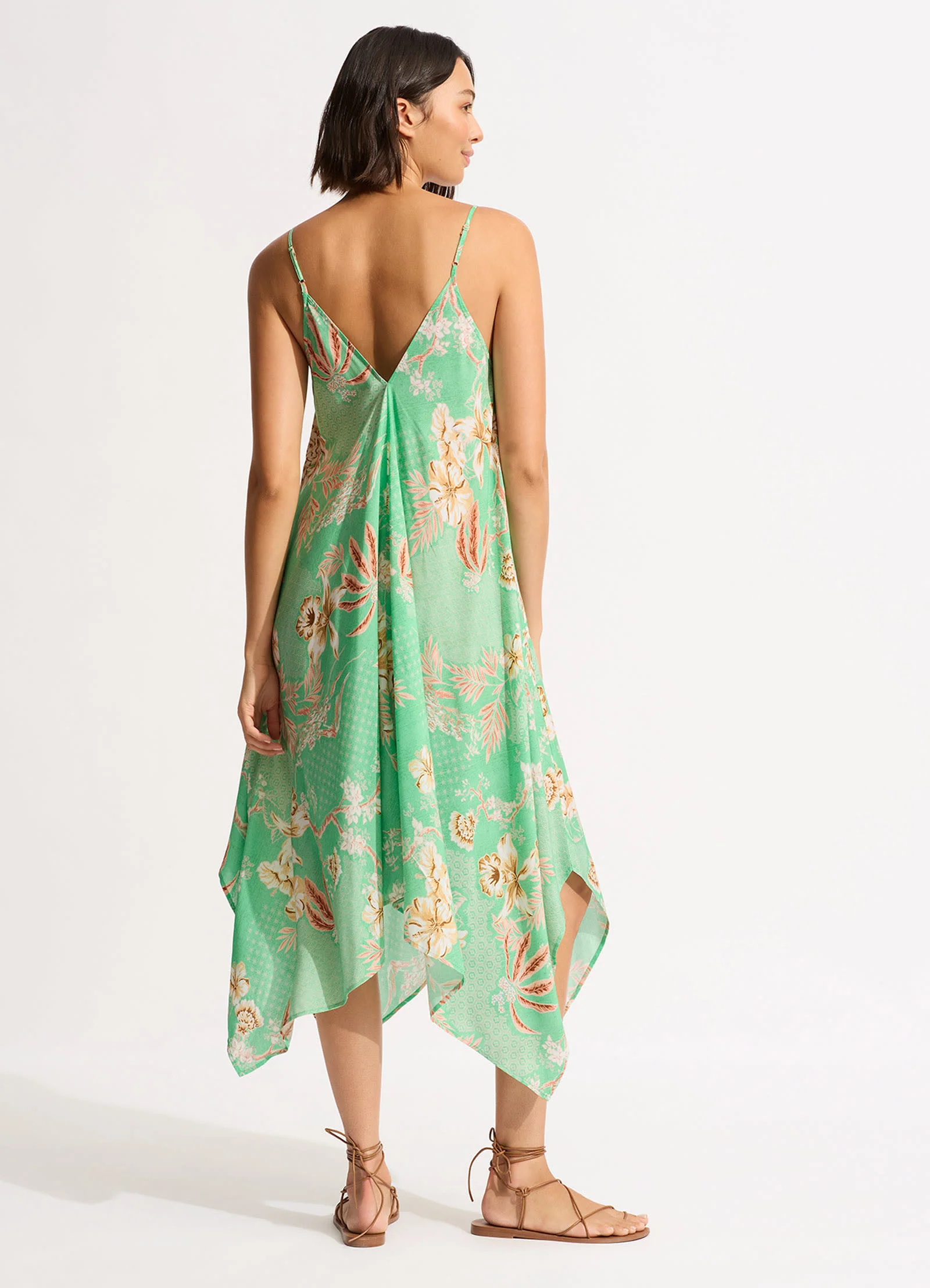 Eden Scarf Dress - Mint - Image 3