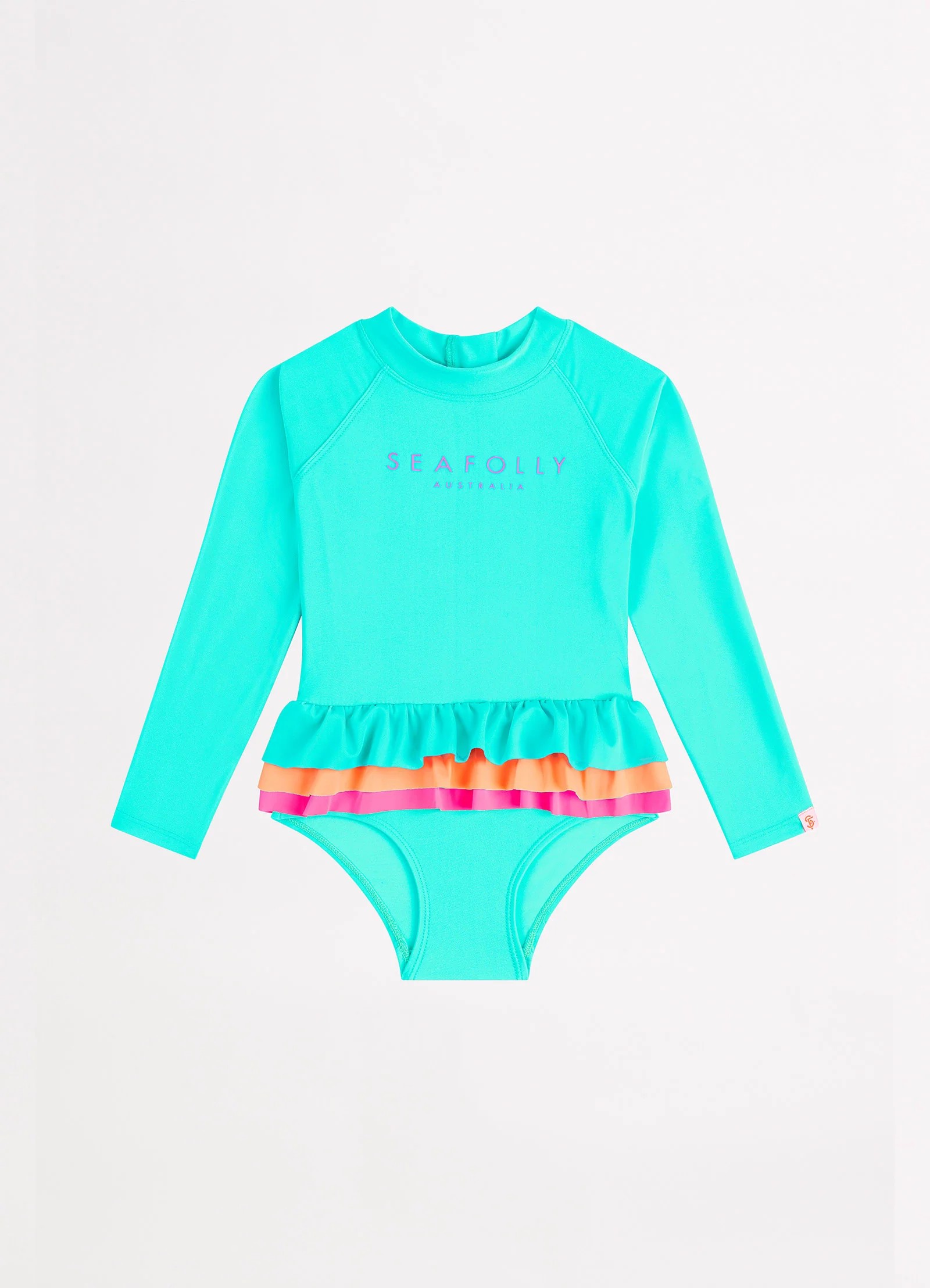 Essential Girls Colour Blocked Paddlesuit - Splash - Image 2