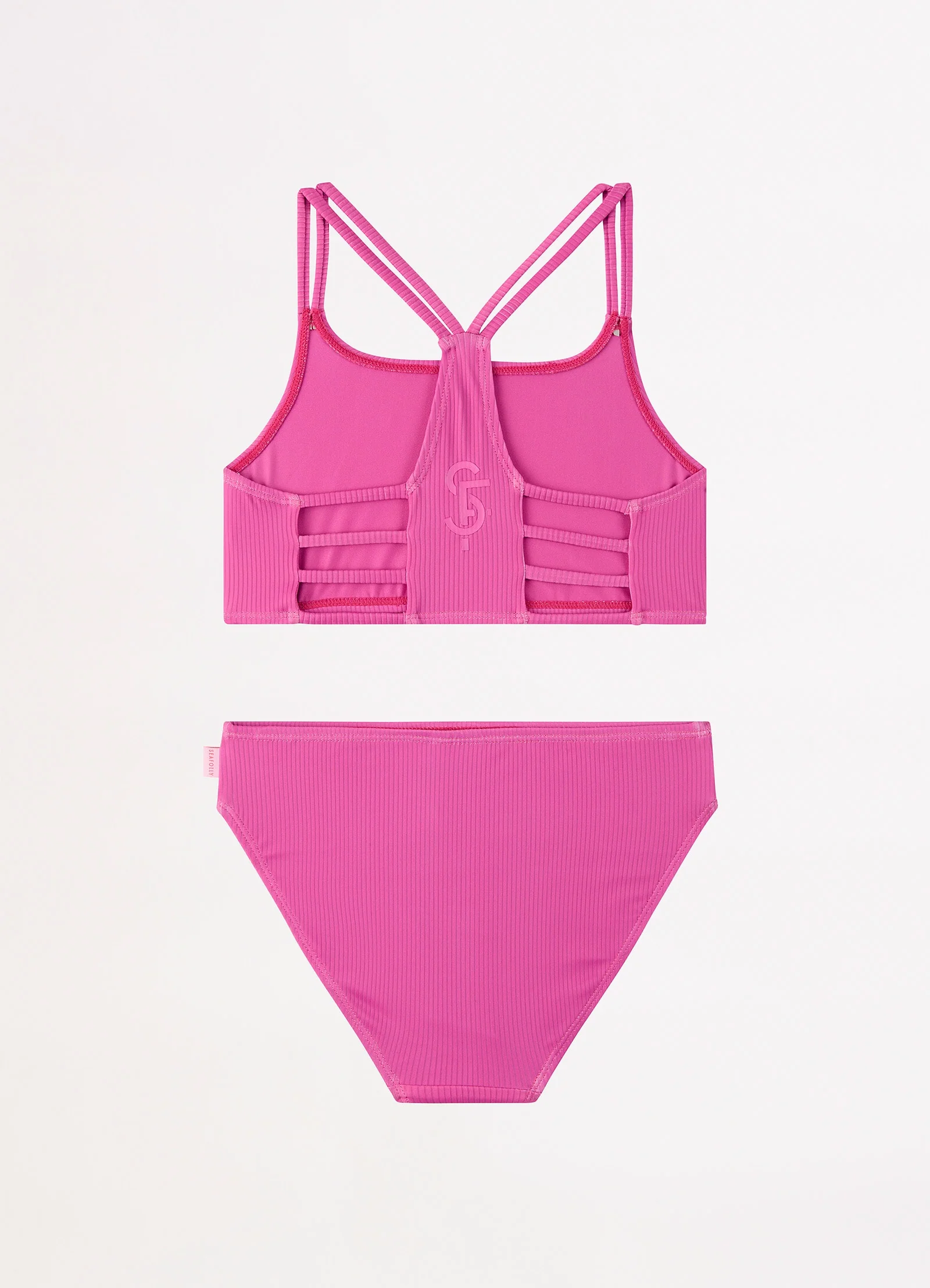 Essential Girls Multi Strap Bikini - Pink - Image 3