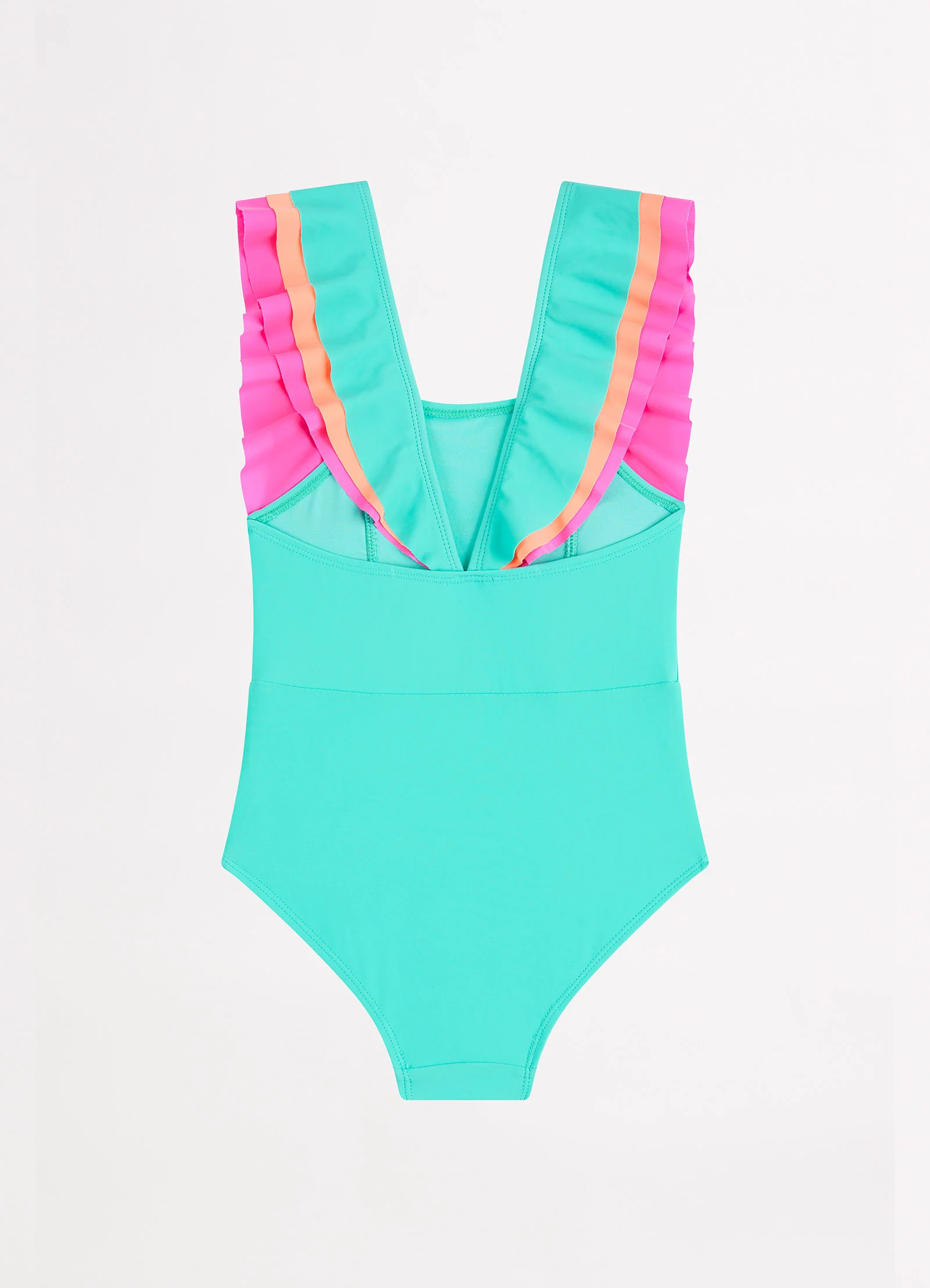 Essentials Girls Colour Blocked One Piece - Splash - Image 3