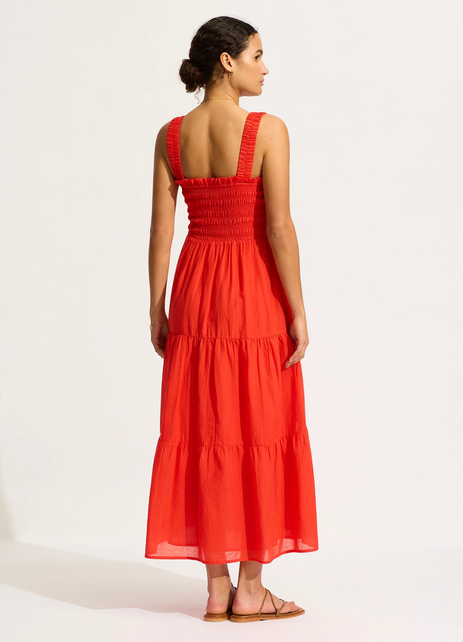 Faithful Midi Dress - Flame - Image 3
