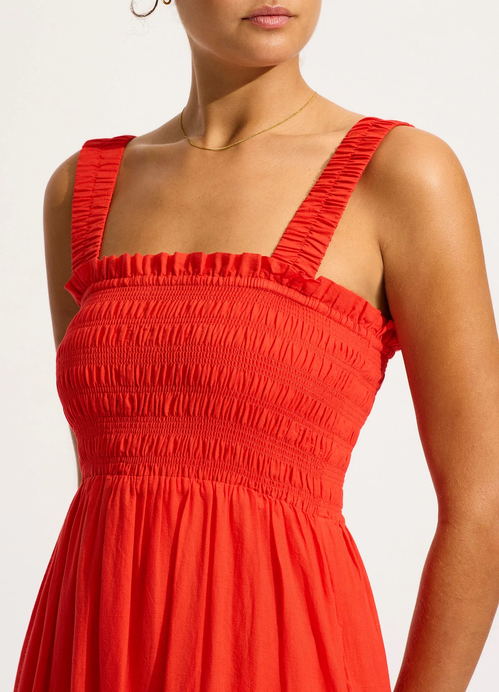 Faithful Midi Dress - Flame - Image 4