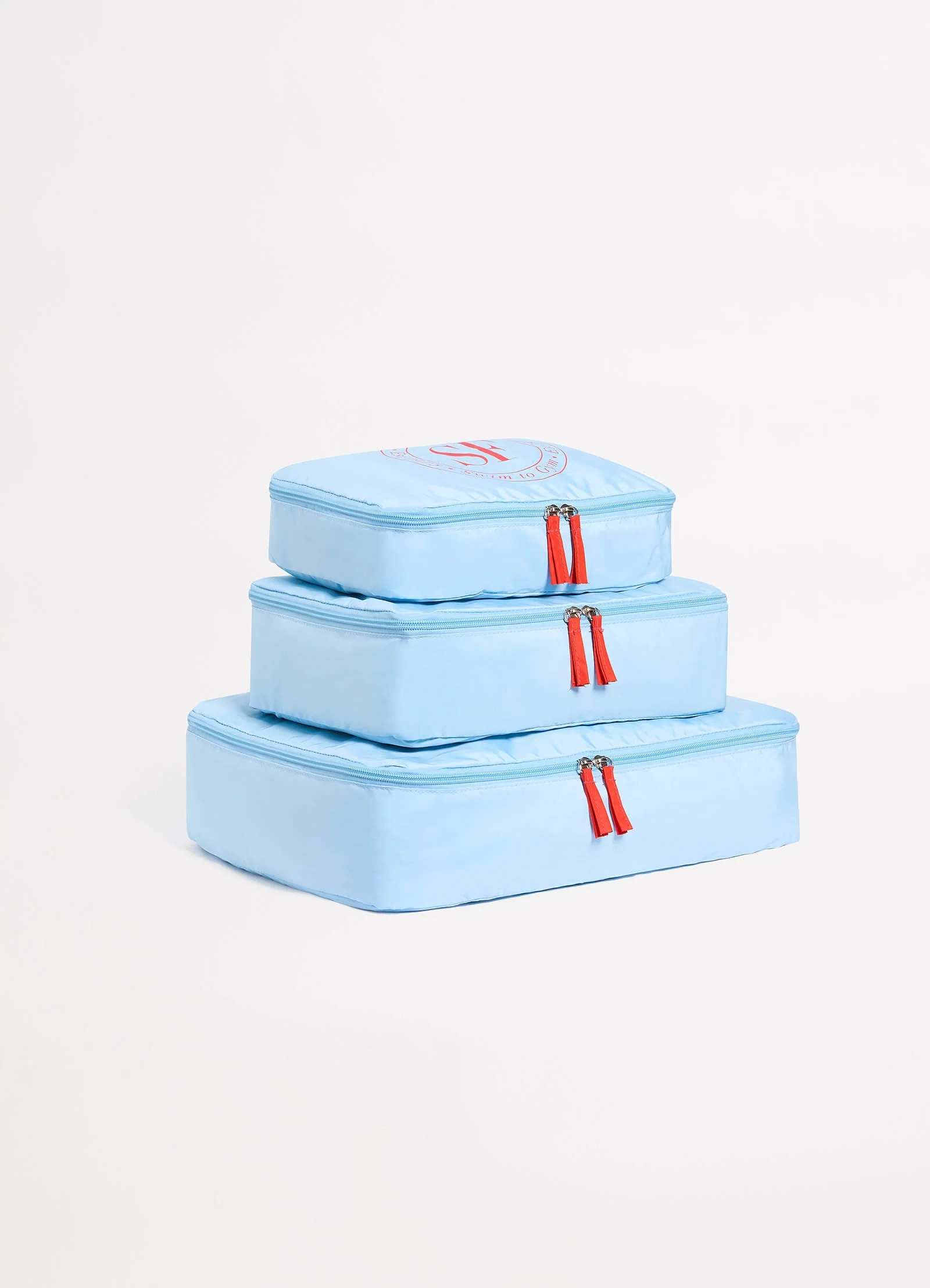 Foldable Packing Cubes - Powder Blue - Image 2