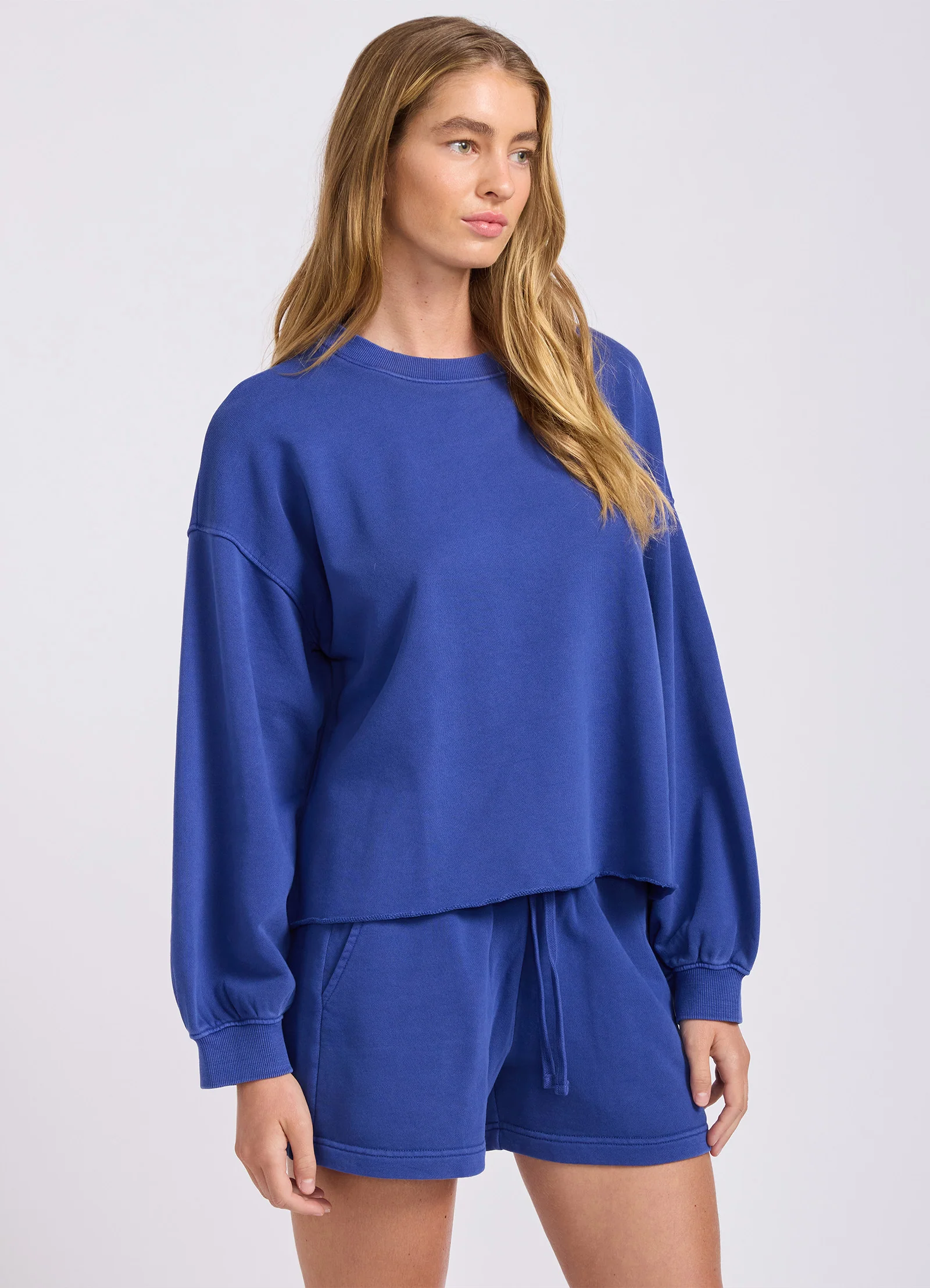 French Terry Puff Sleeve Sweatshirt - Image 3