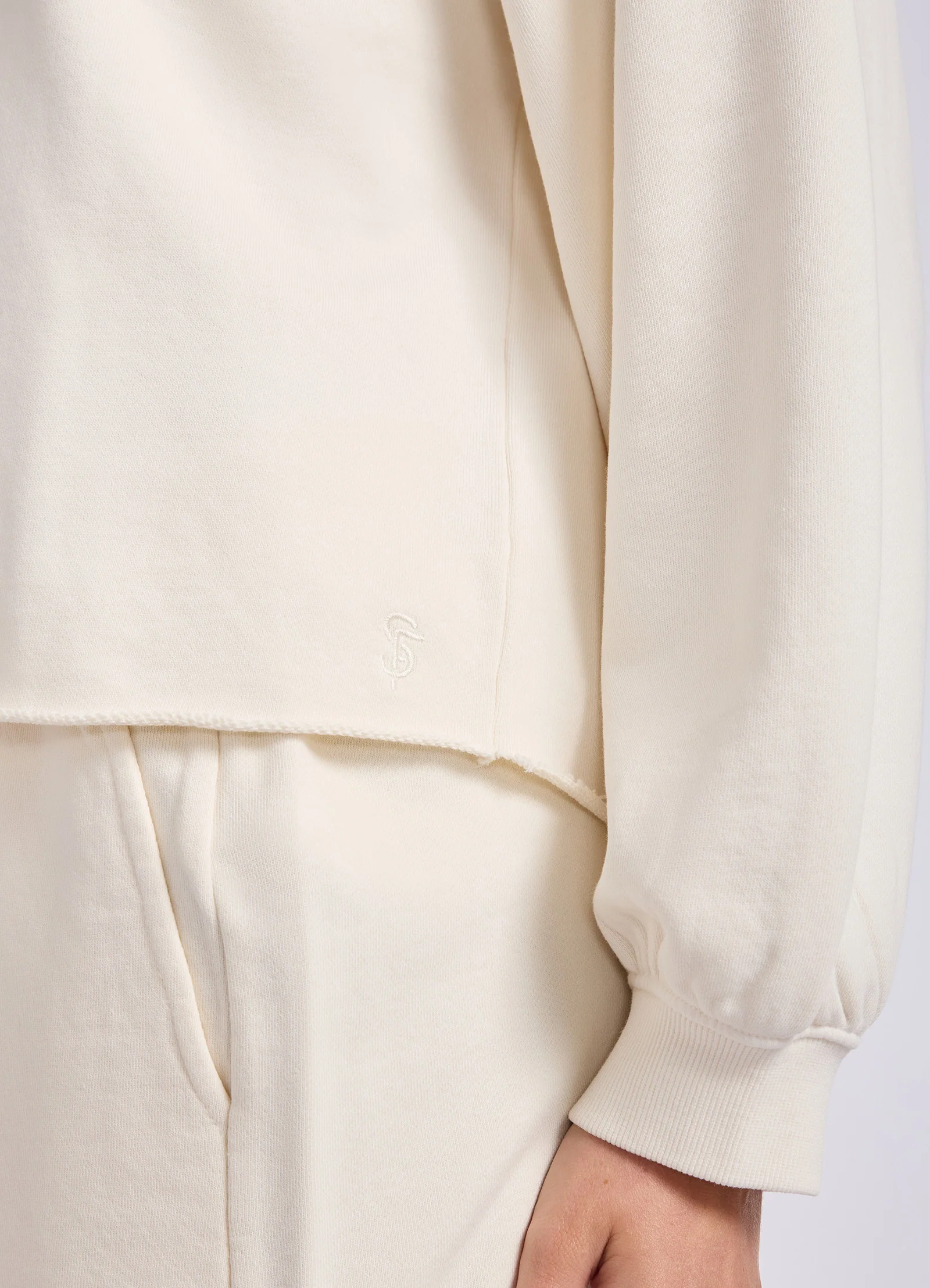 French Terry Puff Sleeve Sweatshirt - Image 5