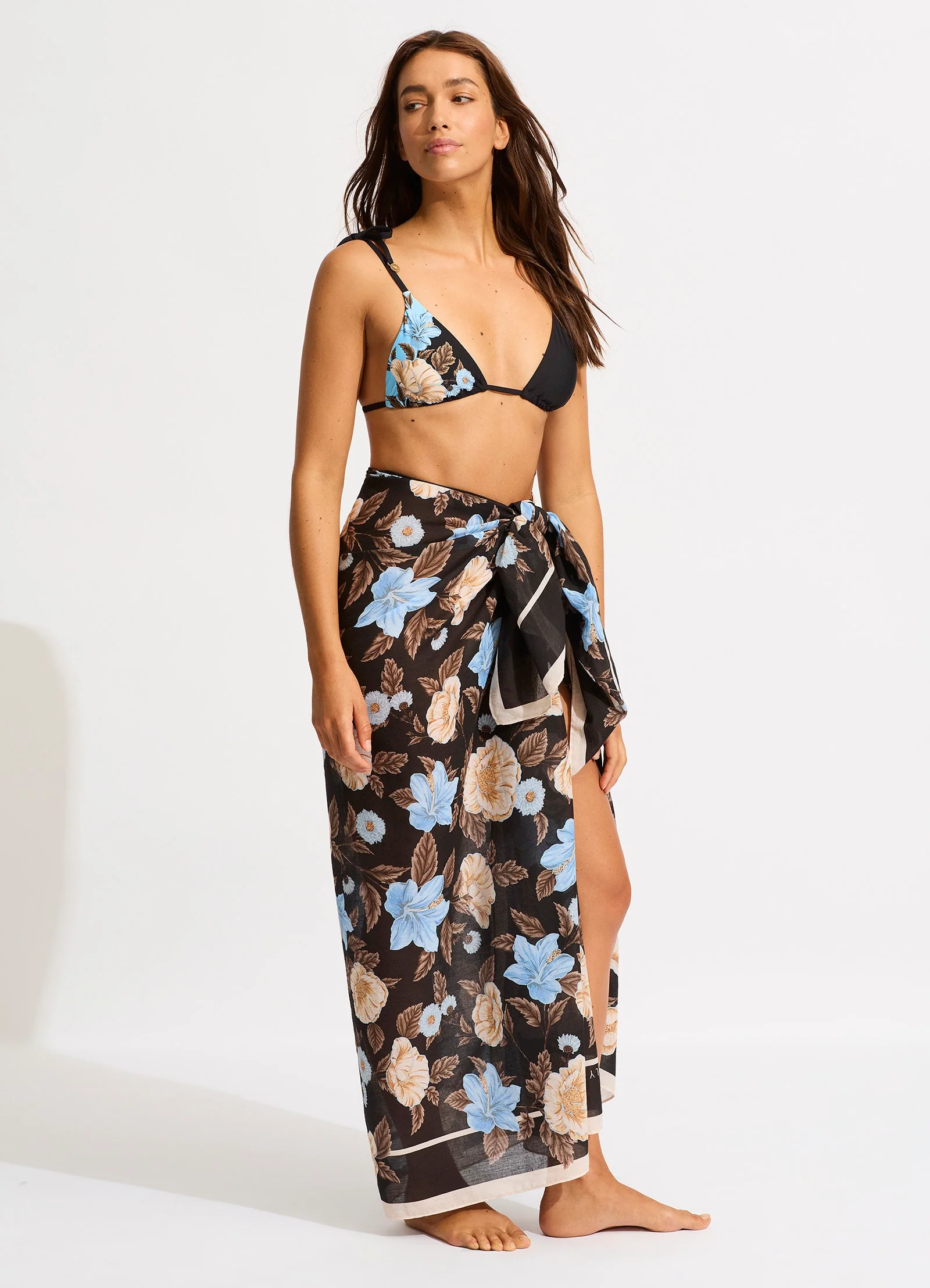 Garden Party Sarong - Black - Image 2