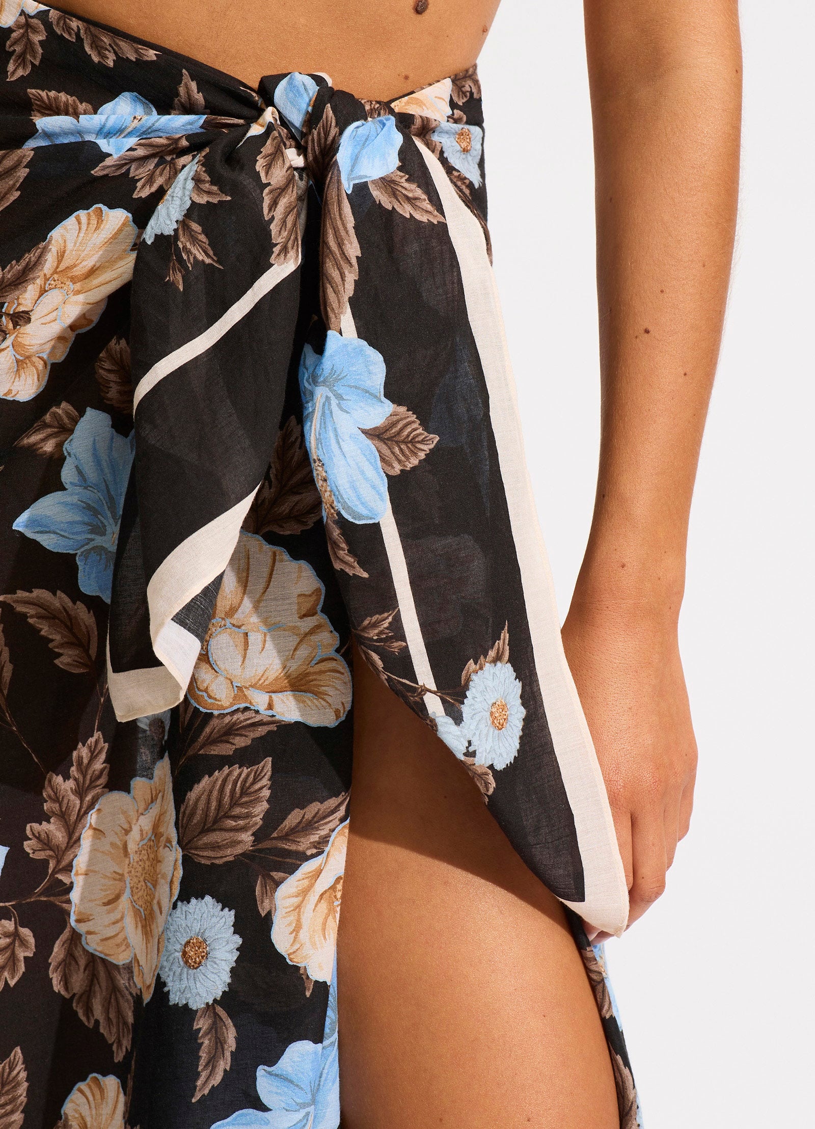 Garden Party Sarong - Black - Image 4