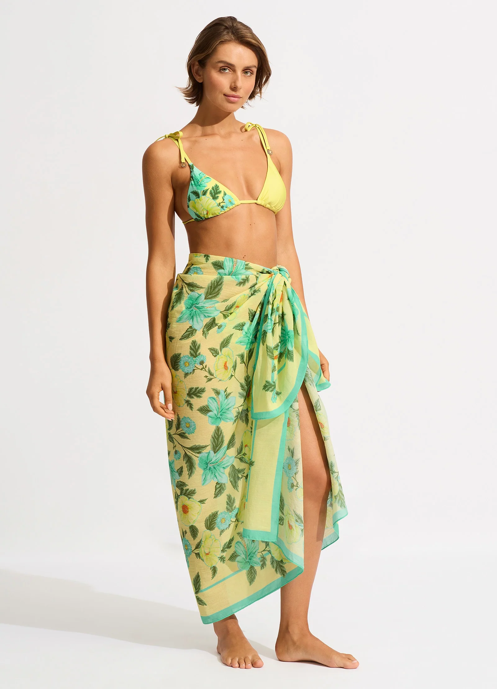 Garden Party Sarong - Lime Light - Image 2
