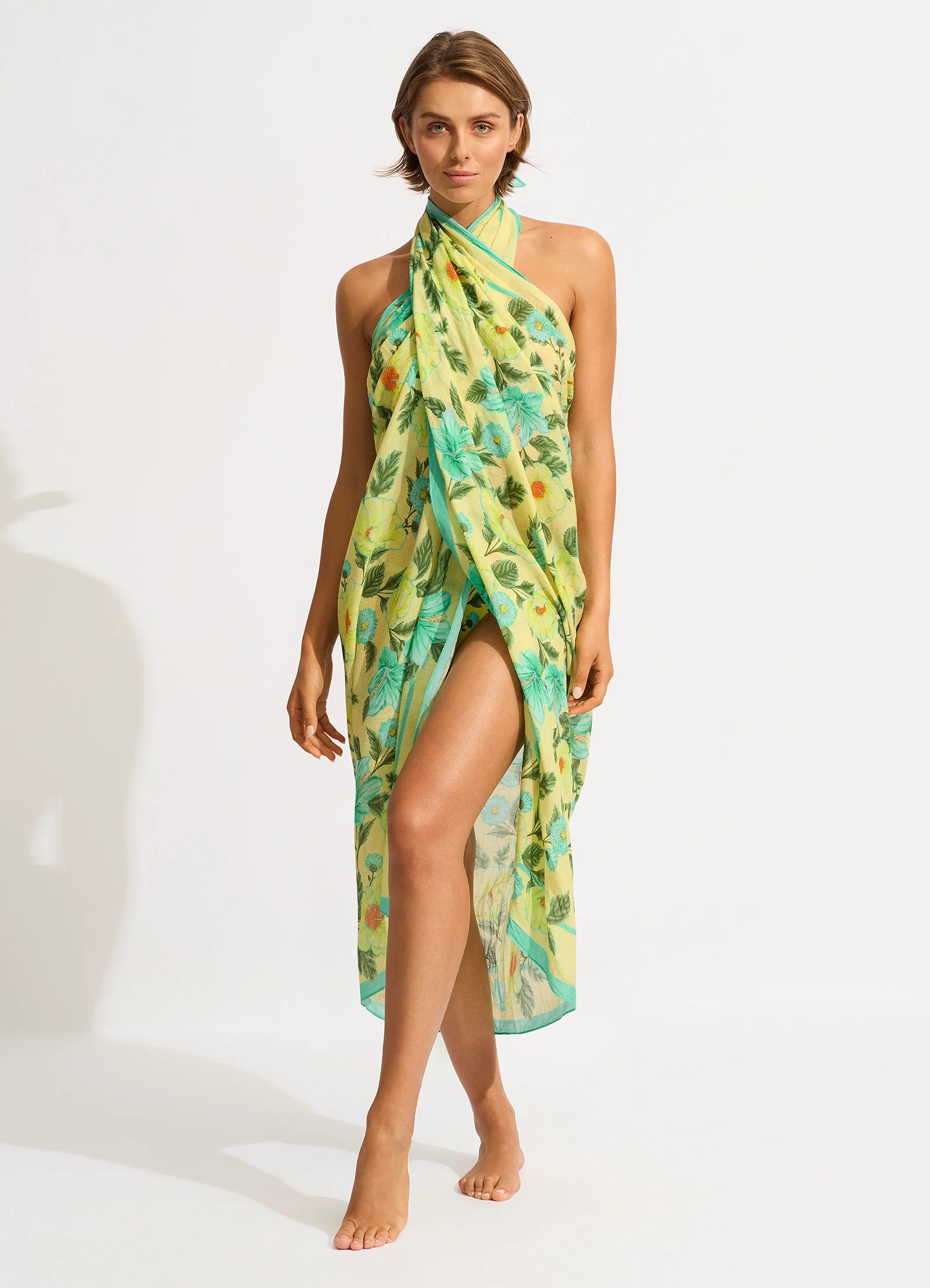 Garden Party Sarong - Lime Light - Image 4