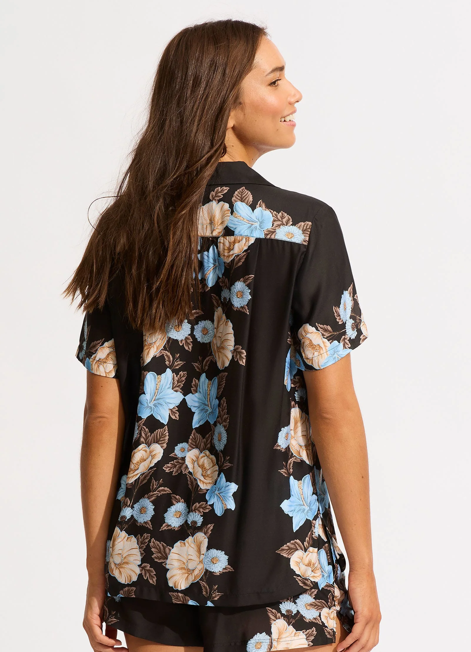 Garden Party Short Sleeve Shirt - Black - Image 3