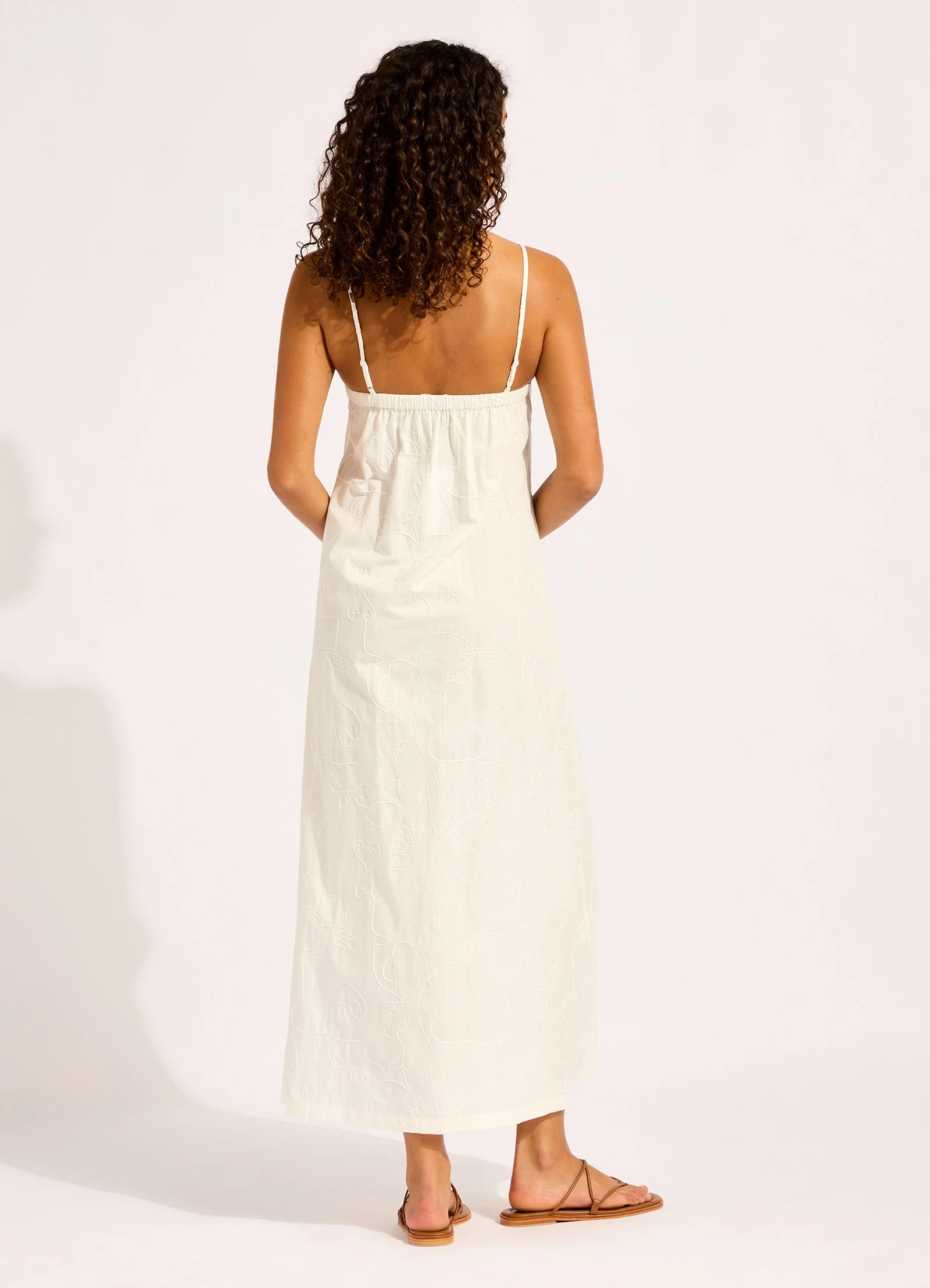 Gathered Strap Maxi Dress - Image 3