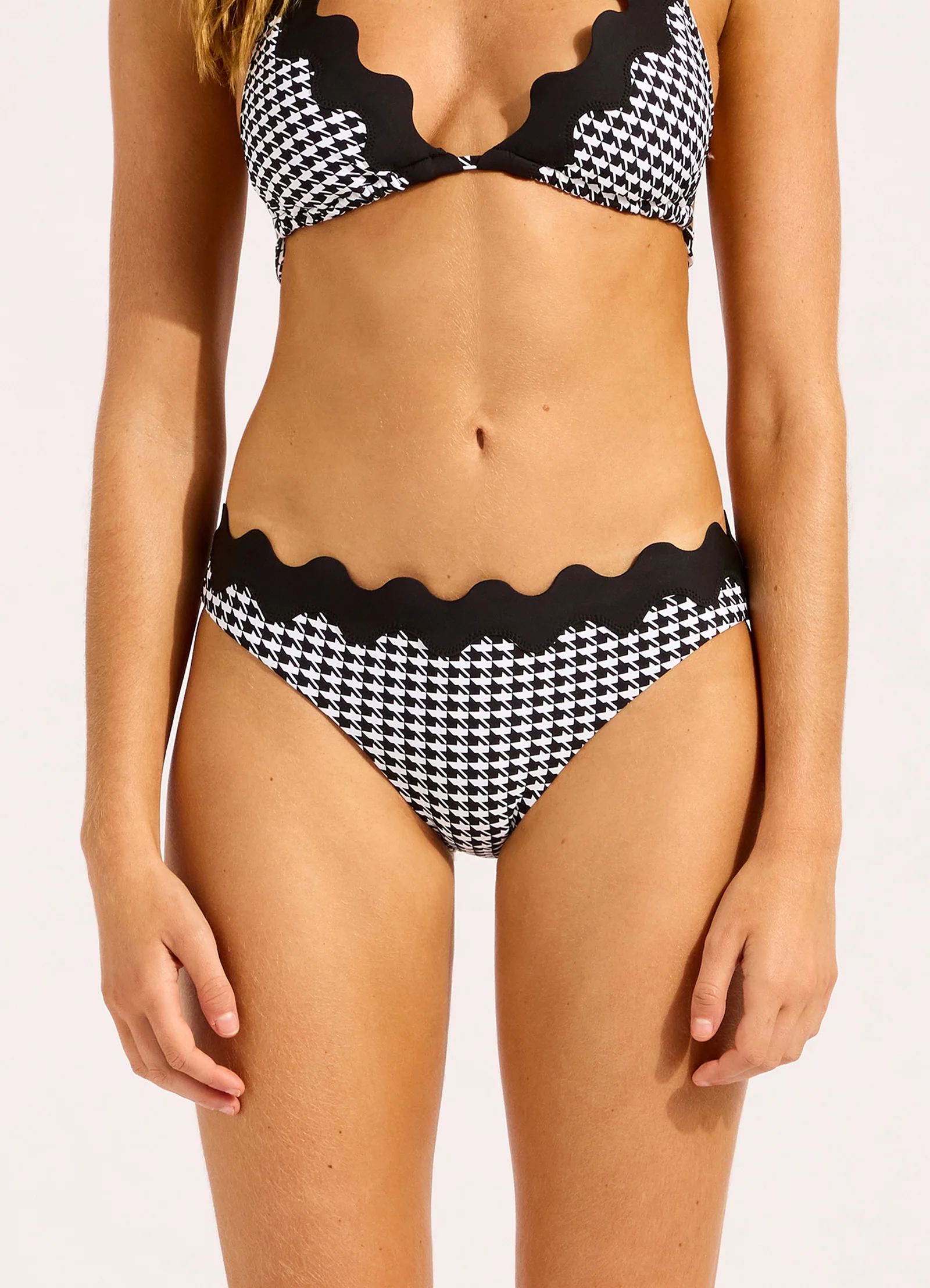 Gia Check Ric Rac Hipster Bikini Bottom - Image 2