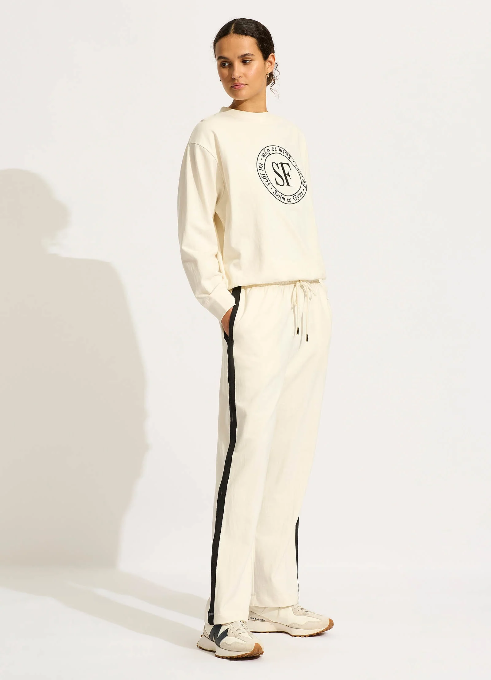 Heritage Sweat Pants  - Ecru - Image 3