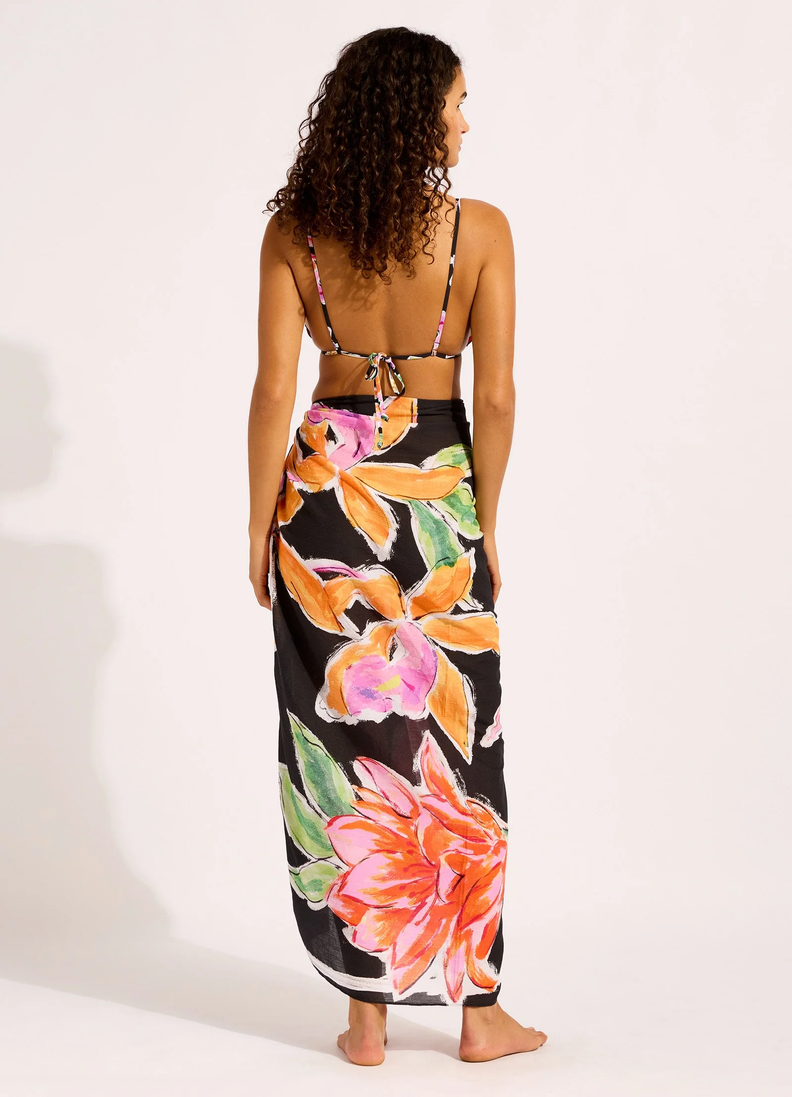 Hothouse Flowers Floral Sarong - Image 3
