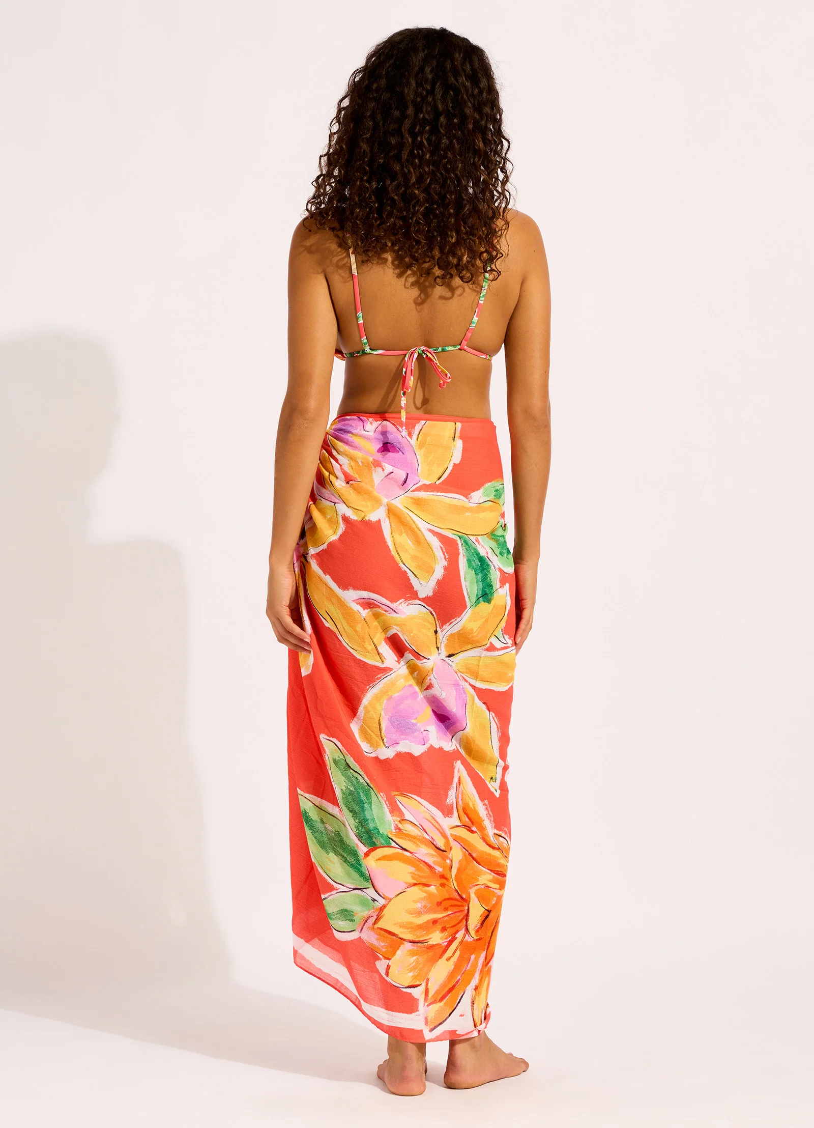 Hothouse Flowers Floral Sarong - Image 3