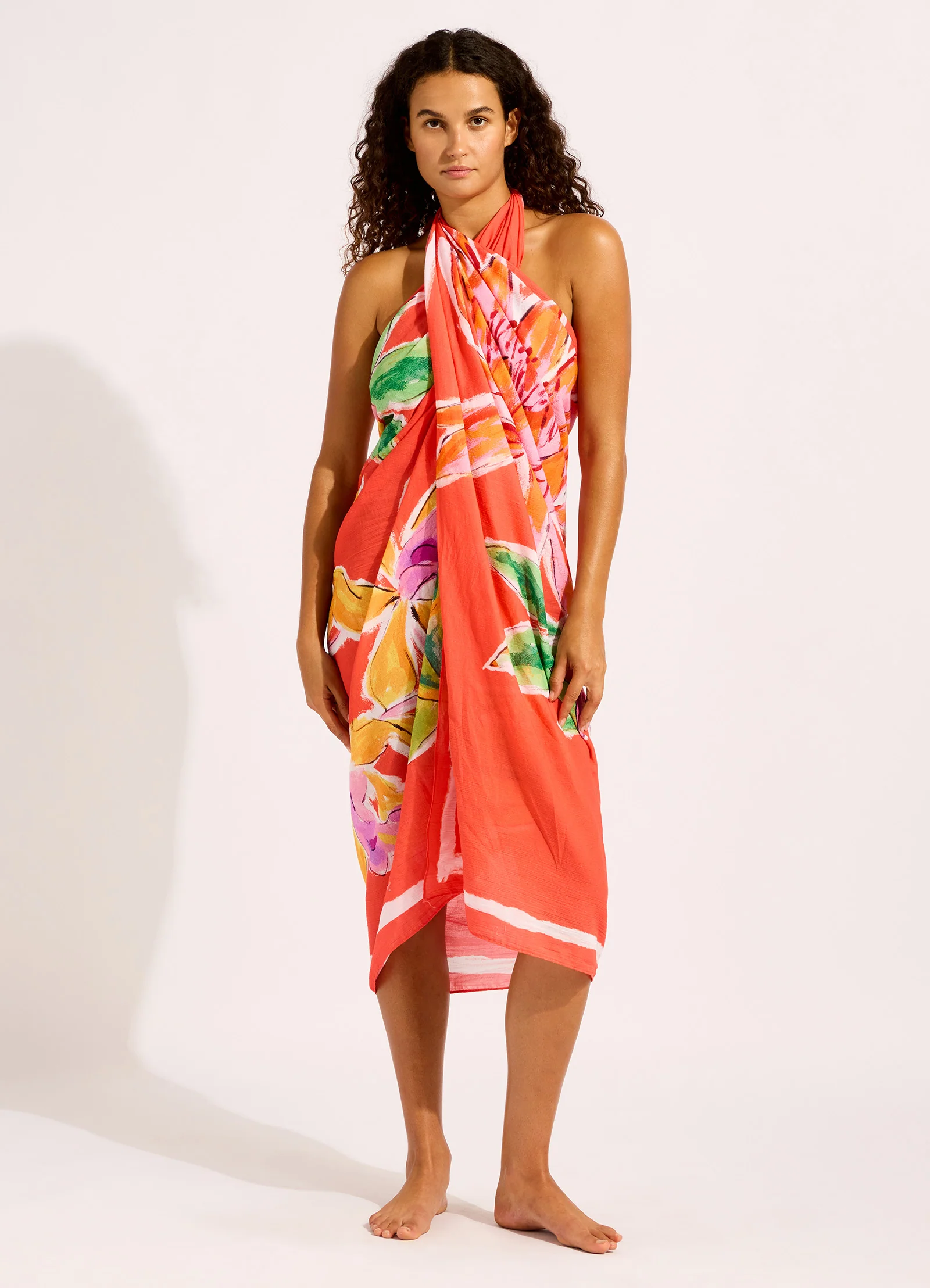 Hothouse Flowers Floral Sarong - Image 6
