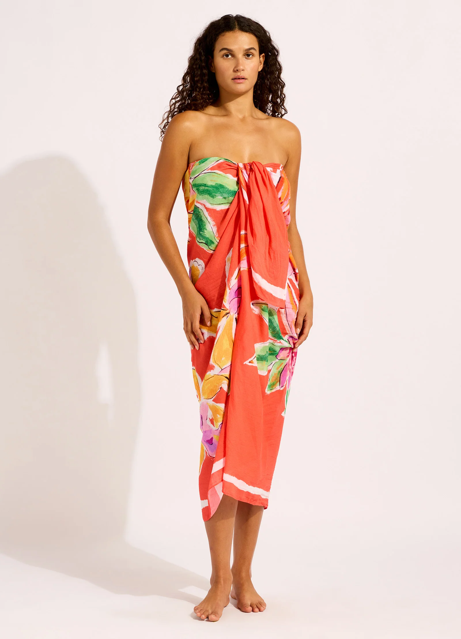 Hothouse Flowers Floral Sarong - Image 7