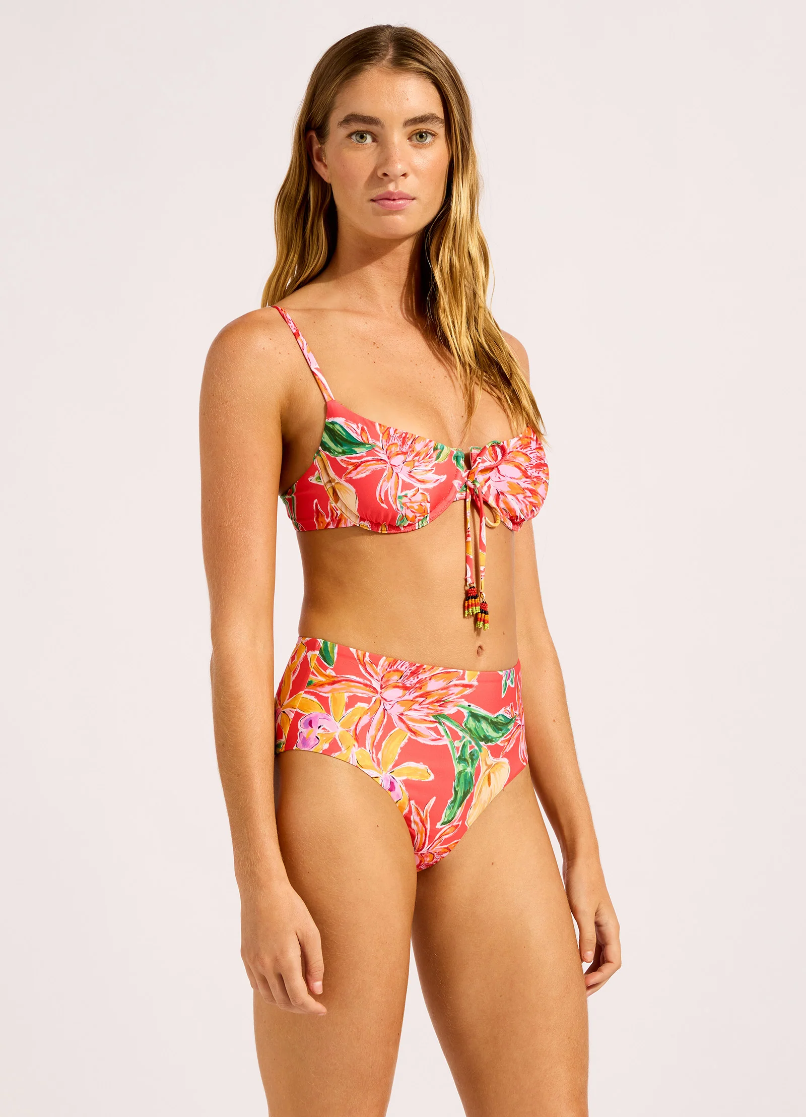 Hothouse Flowers High Waist Bikini Bottom - Image 3