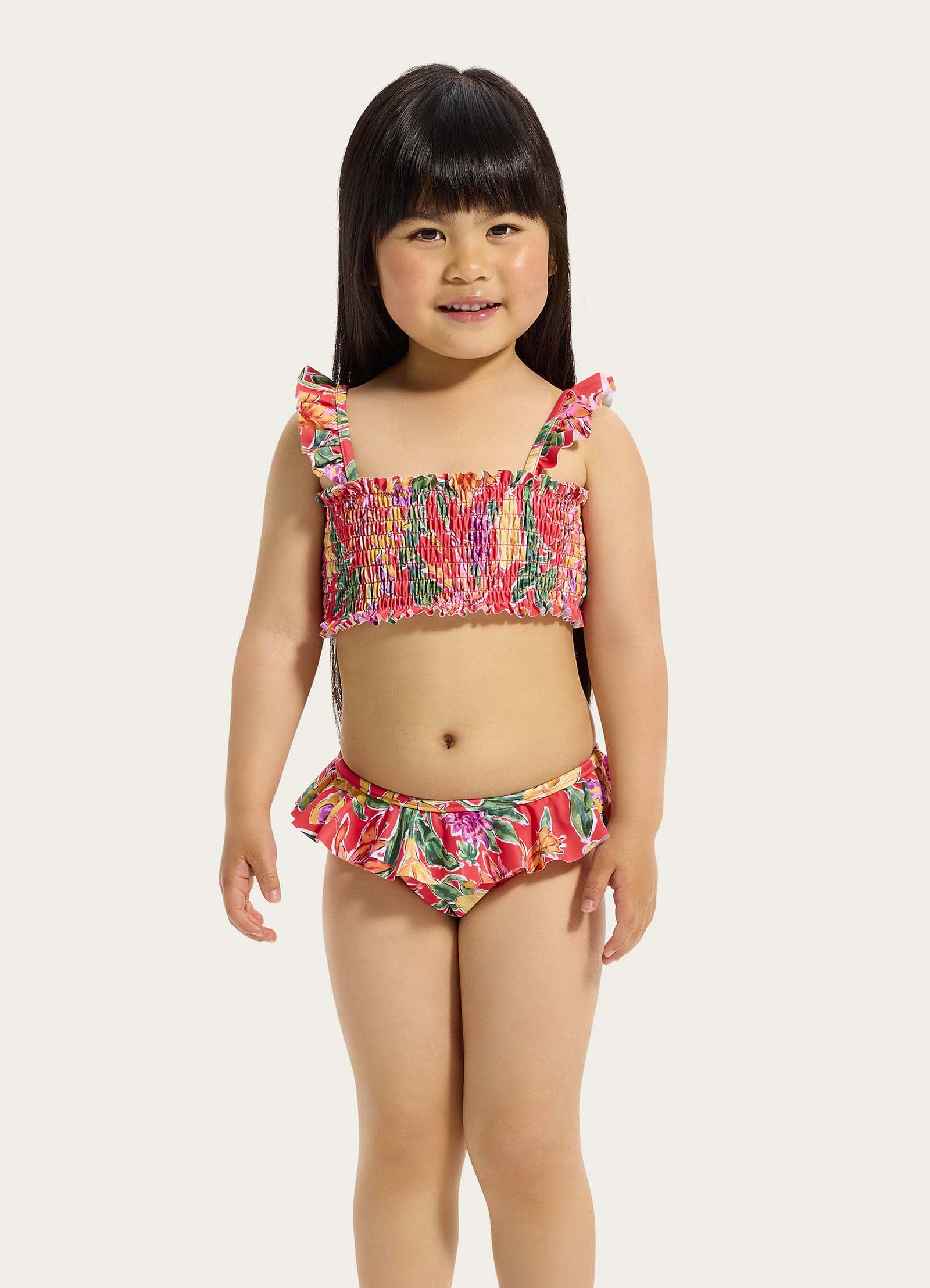 Hothouse Flowers Shirred Bikini Set - Image 2