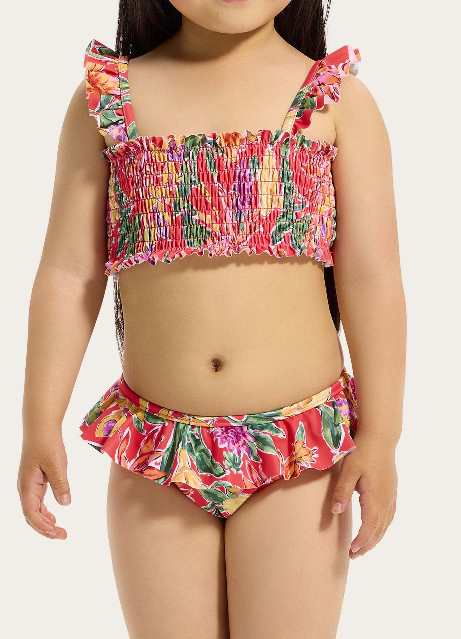 Hothouse Flowers Shirred Bikini Set - Image 3