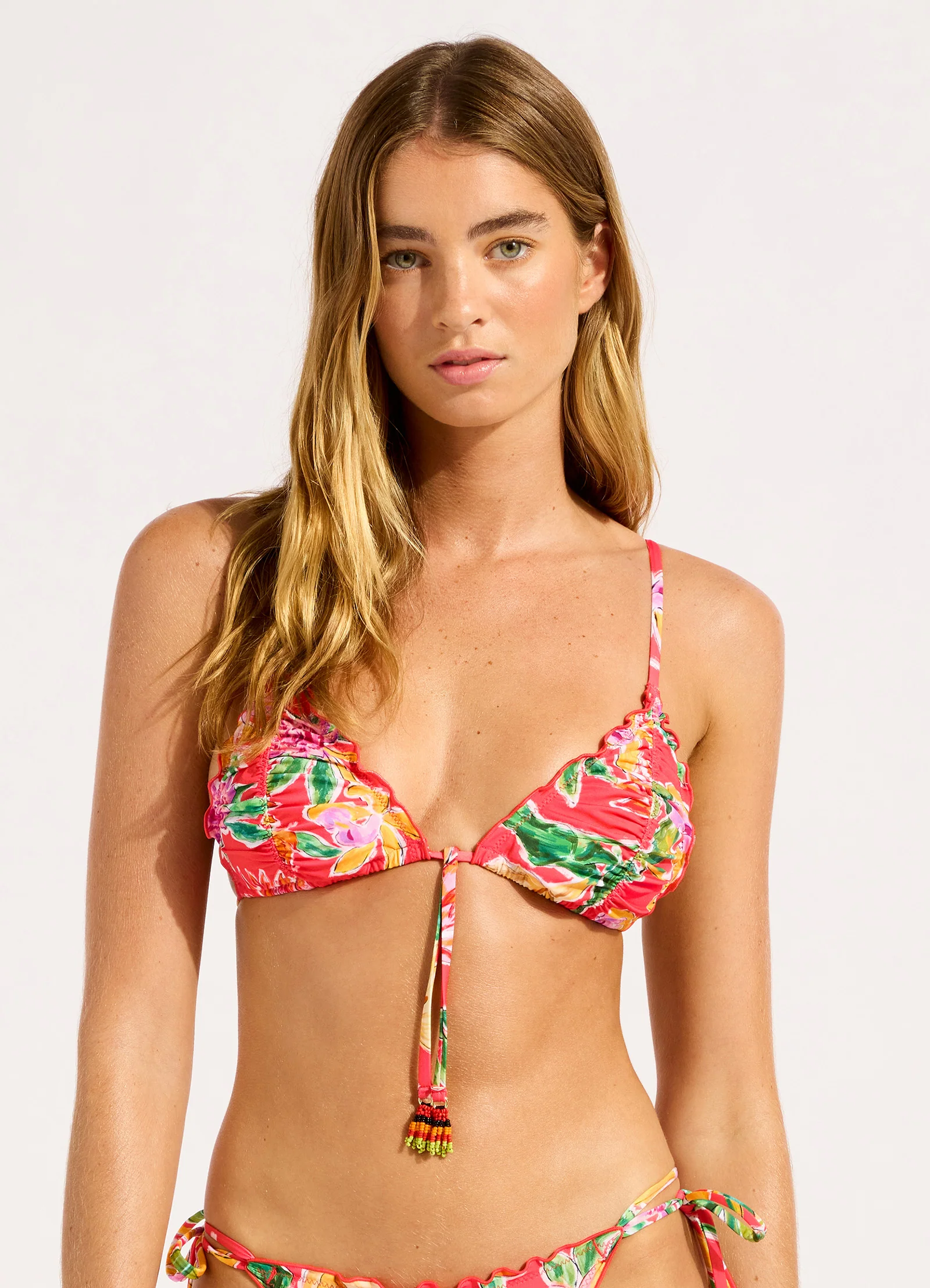 Hothouse Flowers Triangle Bikini Top - Image 2