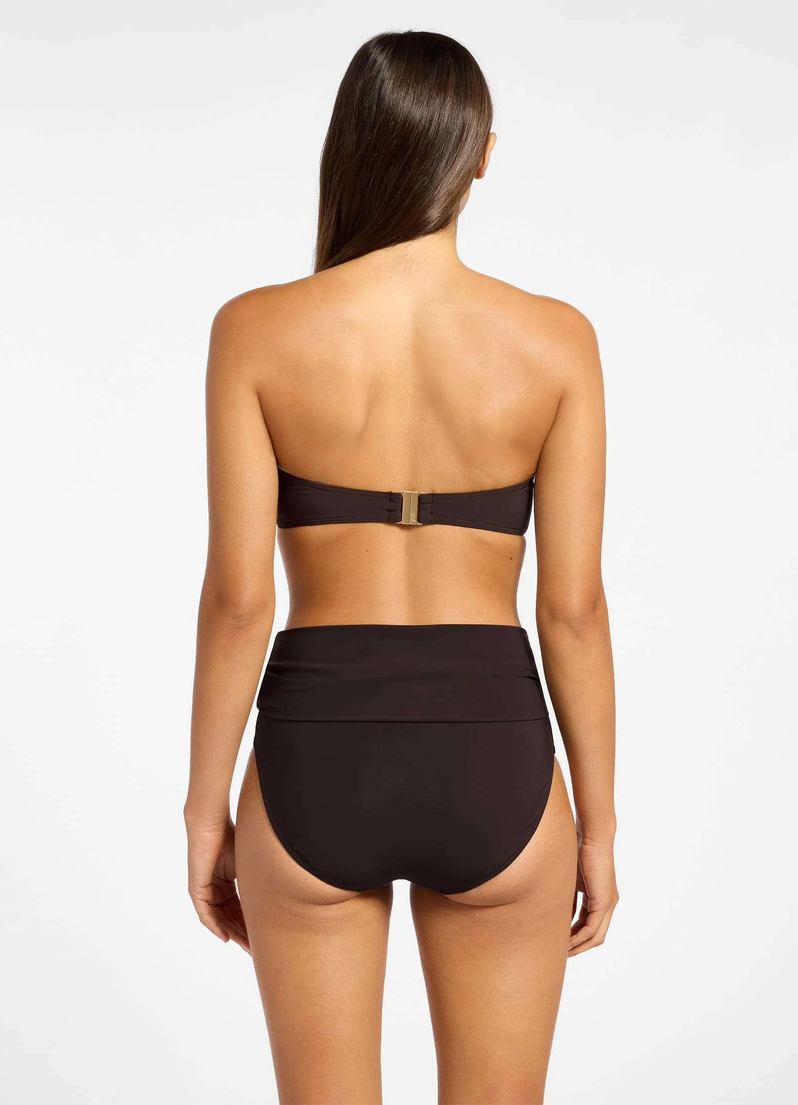 Jetset Bandeau Bikini Top - Chocolate - Image 2