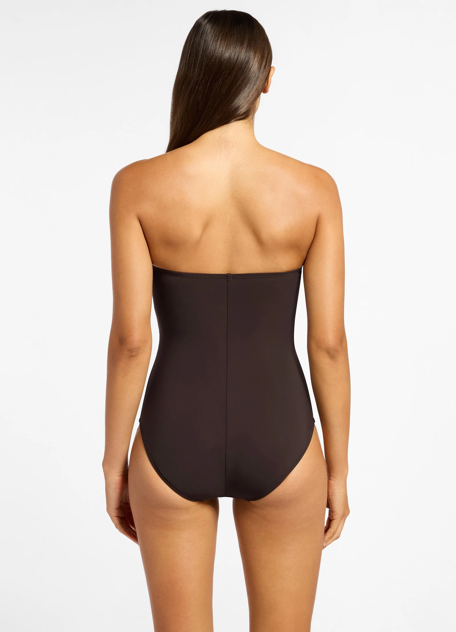 Jetset Bandeau One Piece - Chocolate - Image 2