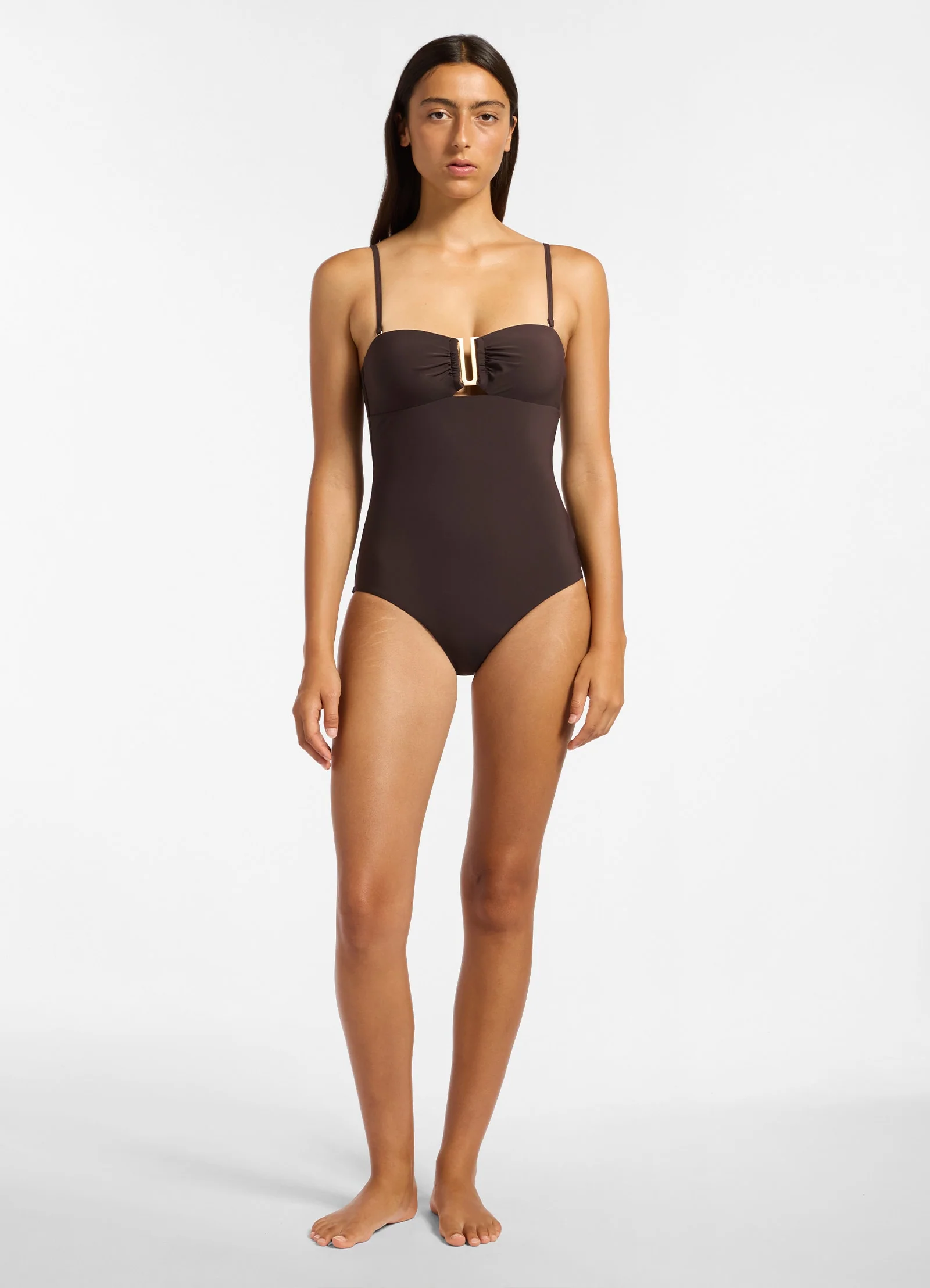 Jetset Bandeau One Piece - Chocolate - Image 6