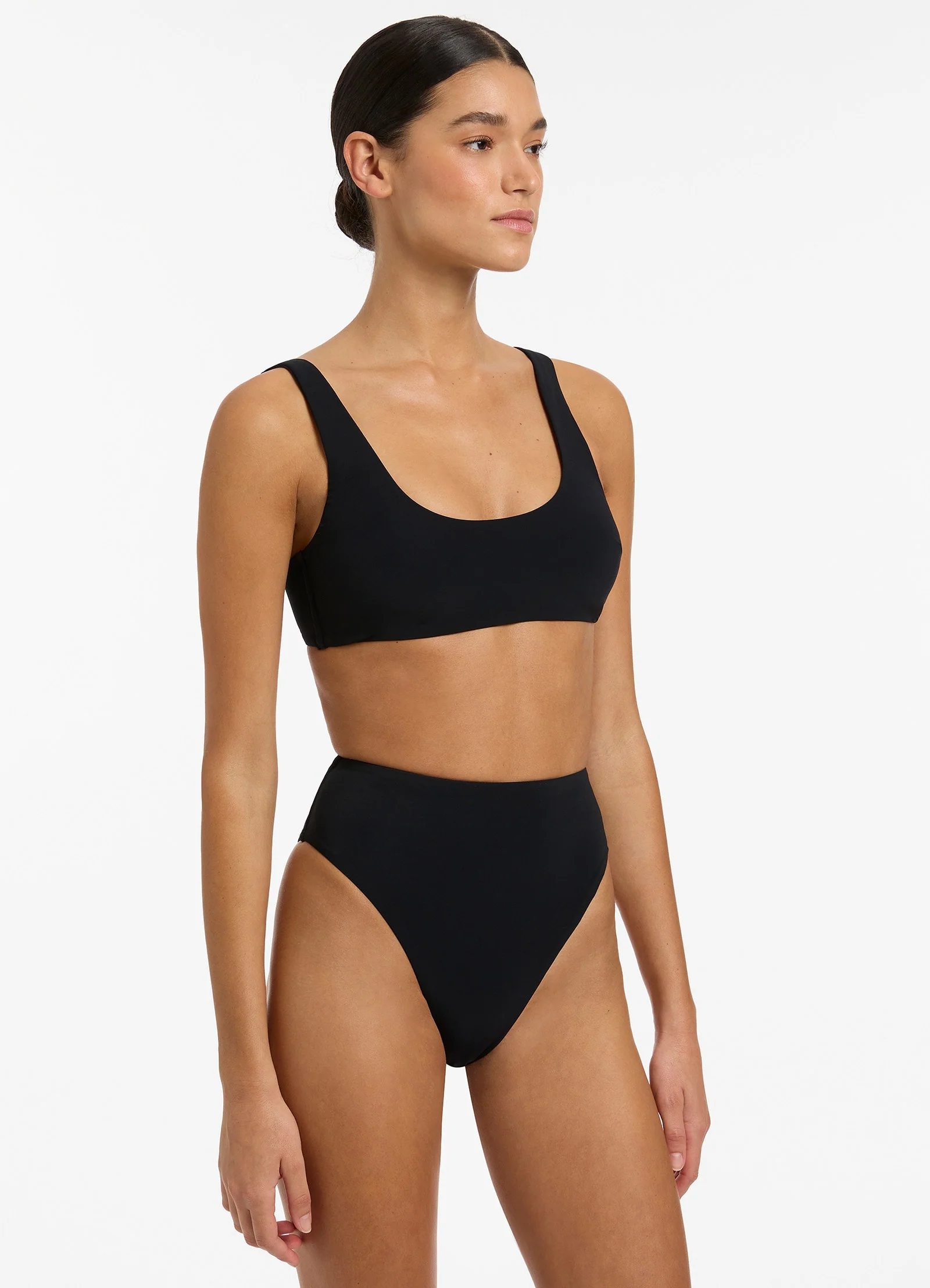 Jetset High Waisted Bikini Bottom - Black - Image 4