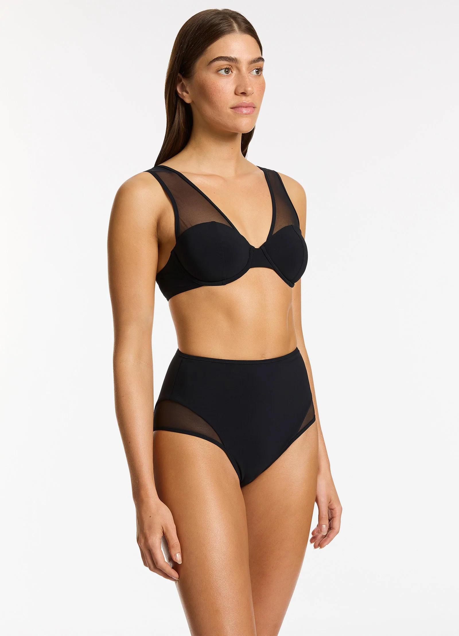 Jetset Lure Balconette Bikini Top - Black - Image 3