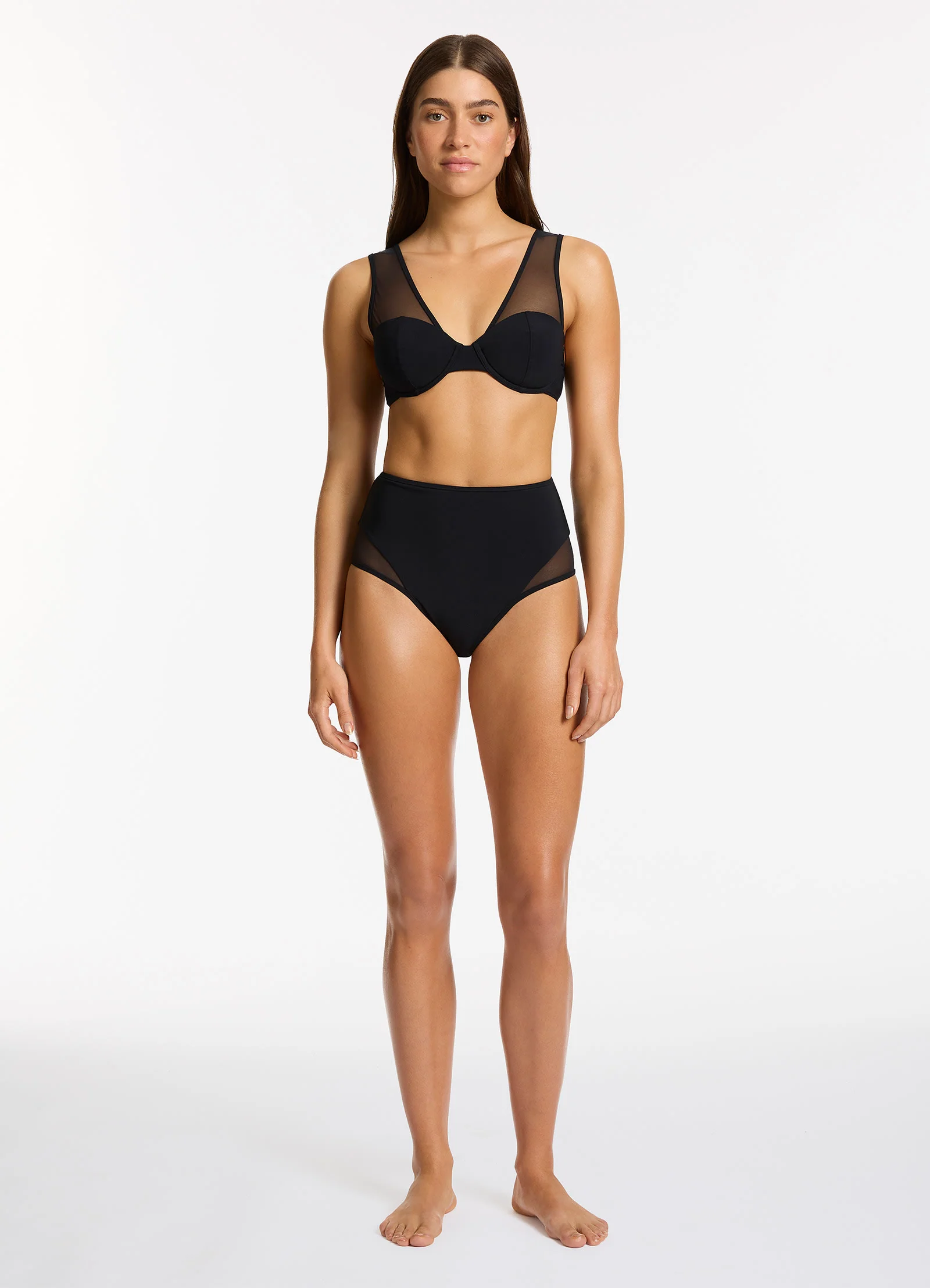 Jetset Lure Balconette Bikini Top - Black - Image 4