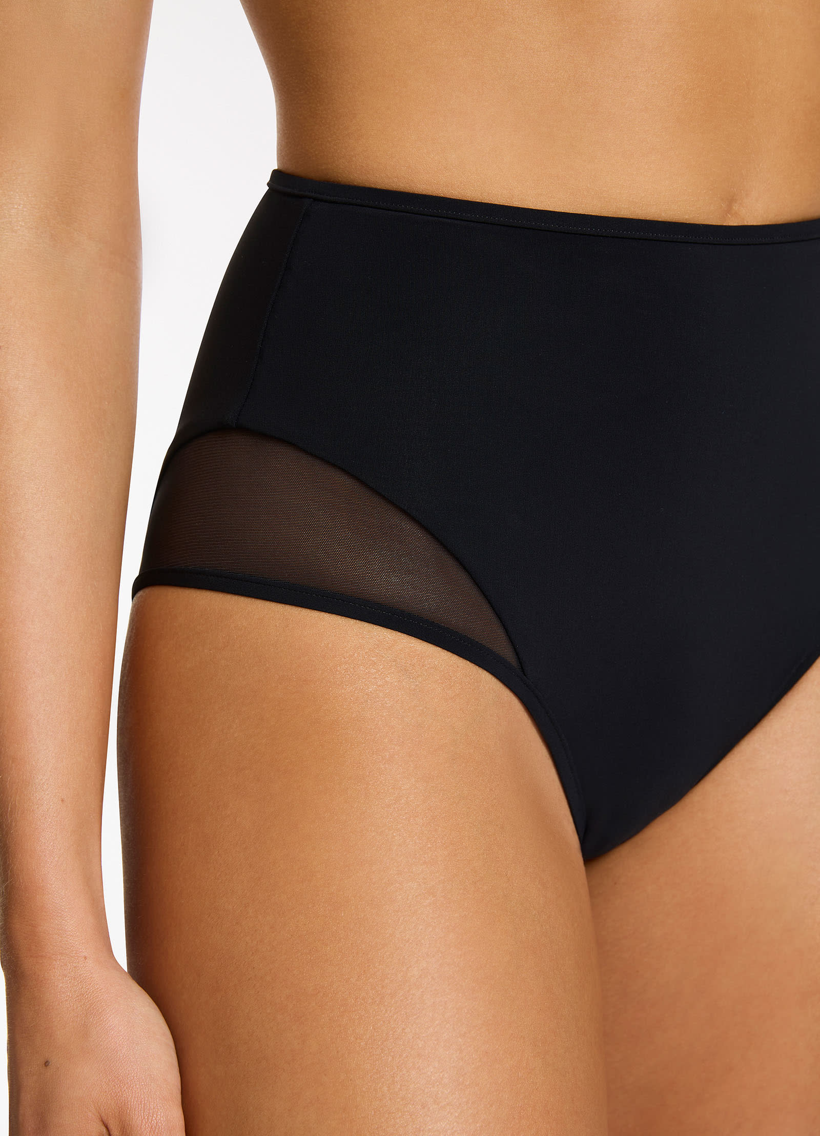 Jetset Lure High Waist Bikini Bottom - Black - Image 5