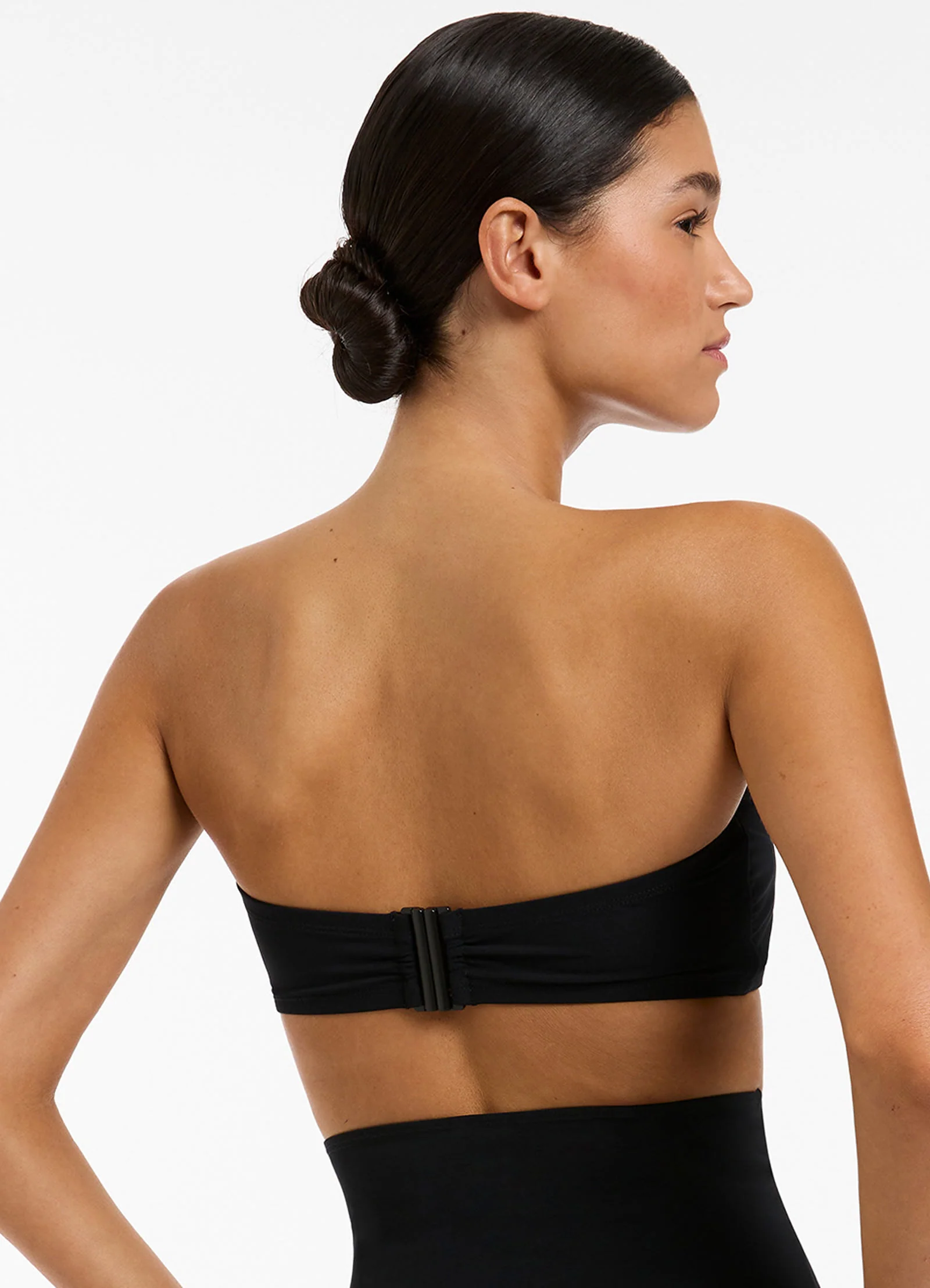 Jetset Minimal Bandeau Bikini Top - Black - Image 4