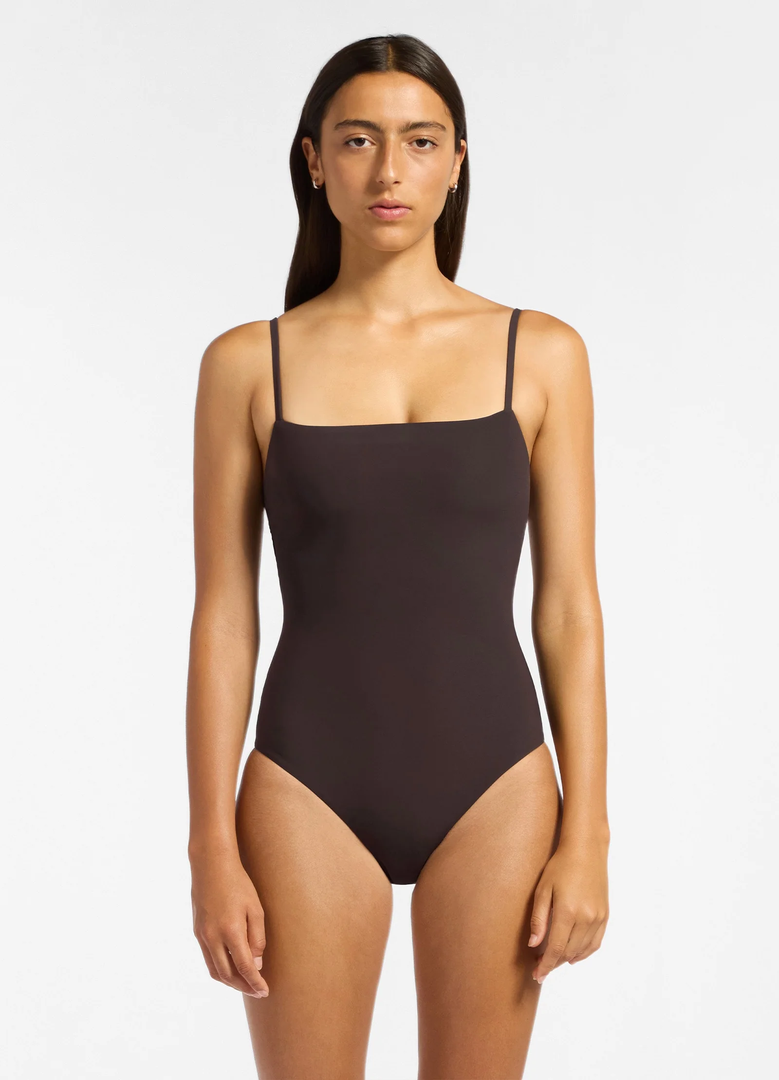 Jetset Minimal Tank One Piece - Chocolate - Image 4