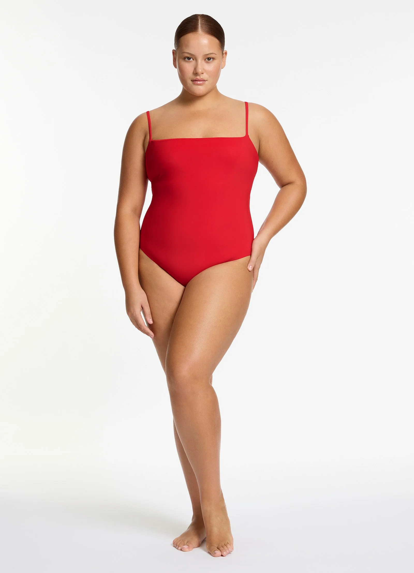 Jetset Minimal Tank One Piece - Rosso - Image 8