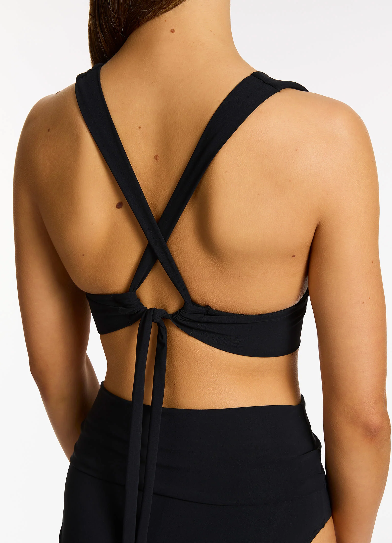 Jetset Soft Triangle Bikini Top - Black - Image 5